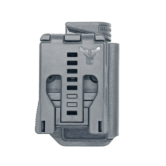 Black Kydex OWB Outside Waistband magazine pouch for FN Reflex from Four Brothers 4BROS Holsters. Proudly made in the USA.