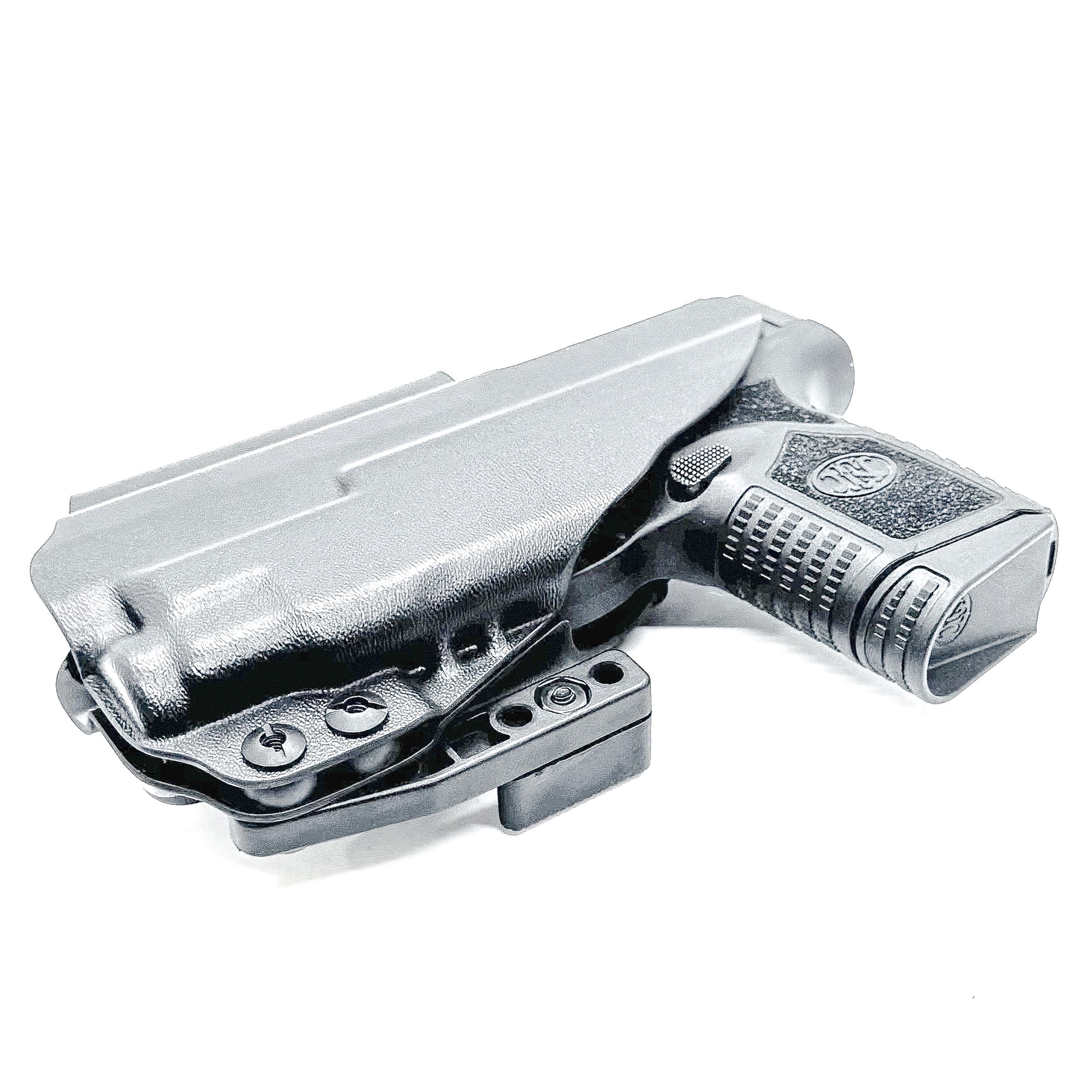 FN Reflex IWB holster with Streamlight TLR-7 Sub GL mounted, shown in right-hand configuration with full sweat guard and precision-formed Kydex design.