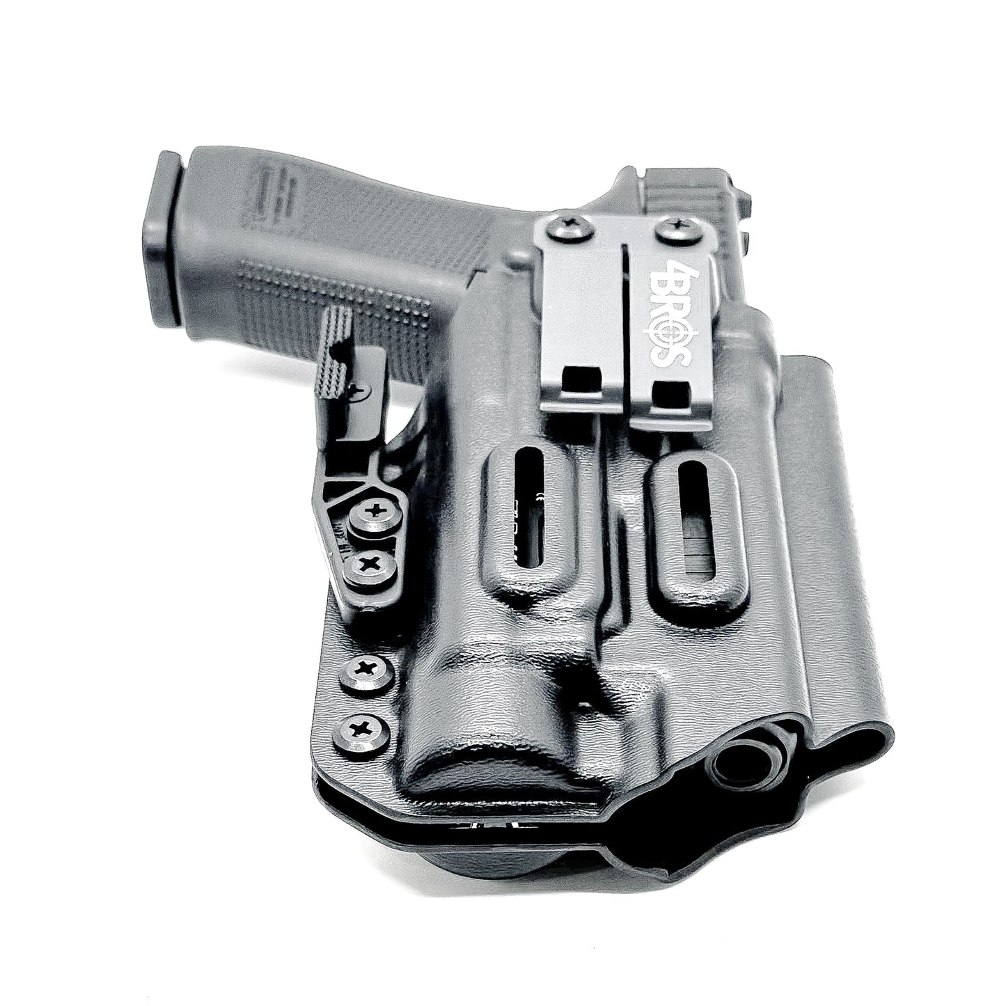Precision-fit IWB holster for Glock 17 and 47 with Streamlight TLR-1 HL-X. Red dot compatible, Modwing ready, adjustable retention, and proudly made in the USA.