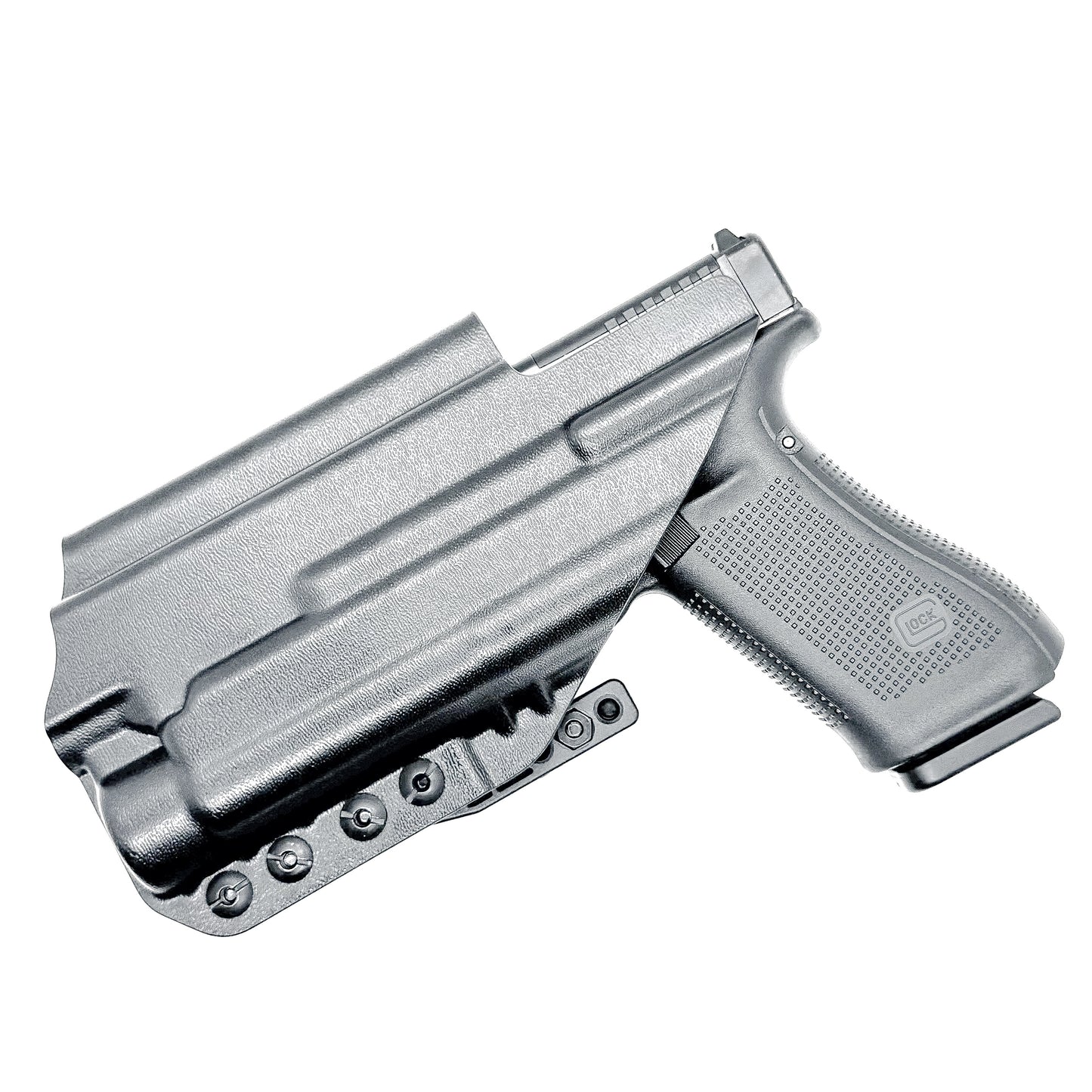 Precision-fit IWB holster for Glock 17 and 47 with Streamlight TLR-1 HL-X. Red dot compatible, Modwing ready, adjustable retention, and proudly made in the USA.