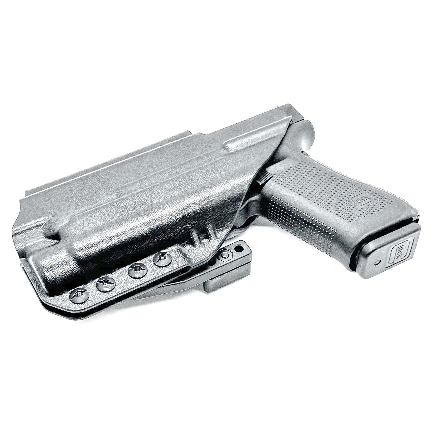 Precision-fit IWB holster for Glock 17 and 47 with Streamlight TLR-1 HL-X. Red dot compatible, Modwing ready, adjustable retention, and proudly made in the USA.