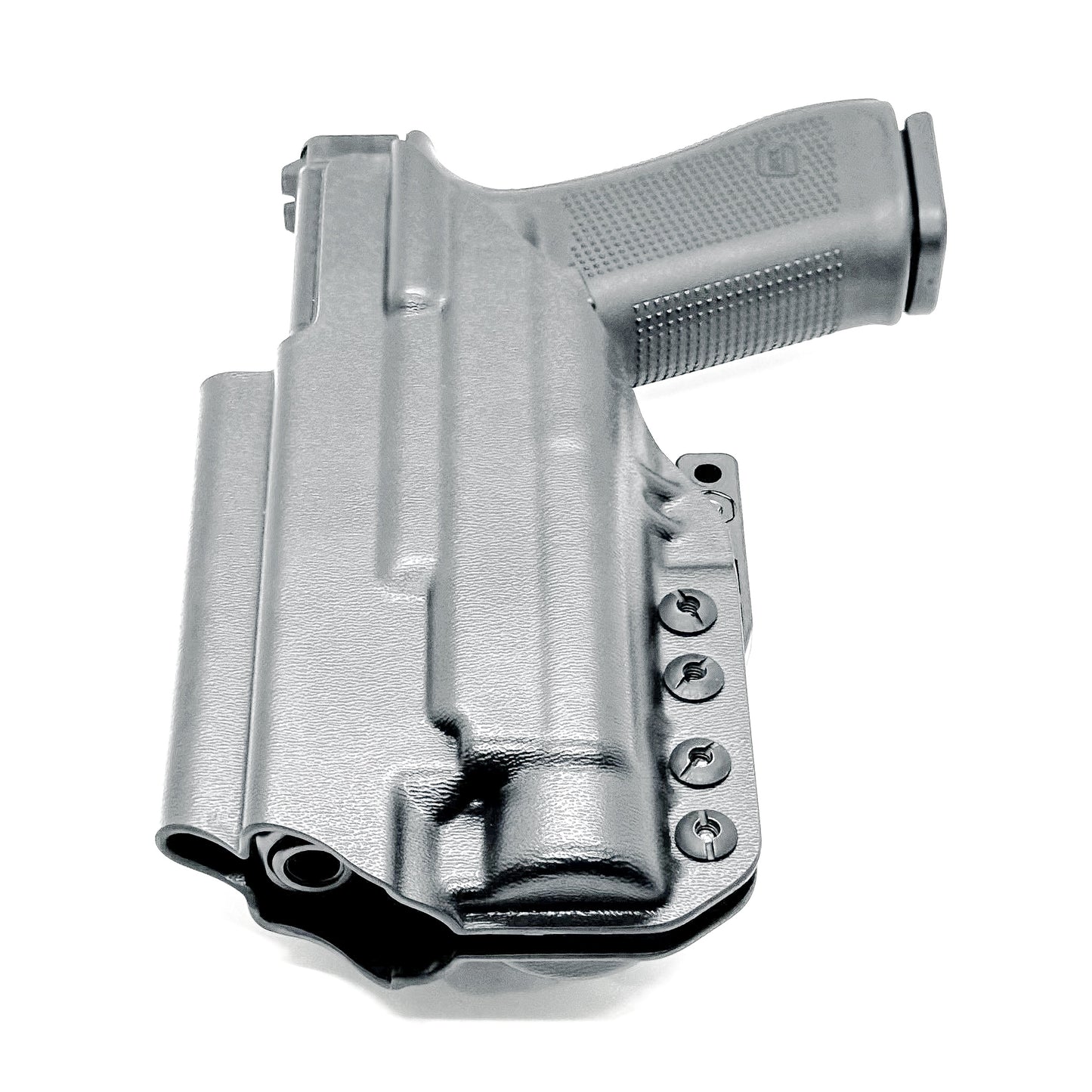 Precision-fit IWB holster for Glock 17 and 47 with Streamlight TLR-1 HL-X. Red dot compatible, Modwing ready, adjustable retention, and proudly made in the USA.