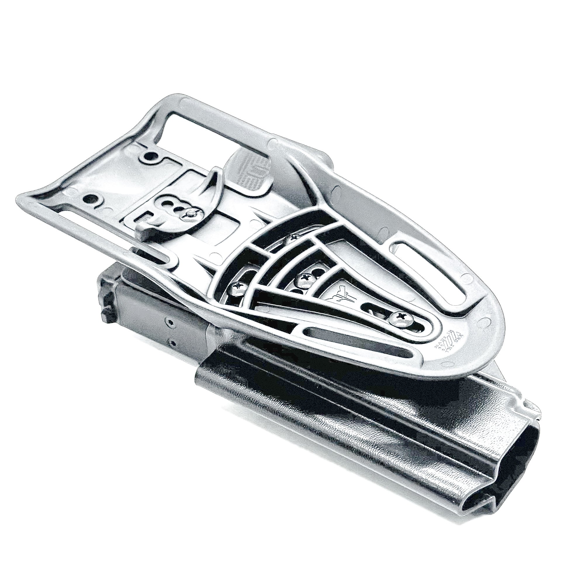 Glock competition OWB holster with drop and offset mount, fits Glock 17, 19, 22, 23, 45, and 47 Gen 5, red dot compatible, made in the USA by Four Brothers Holsters