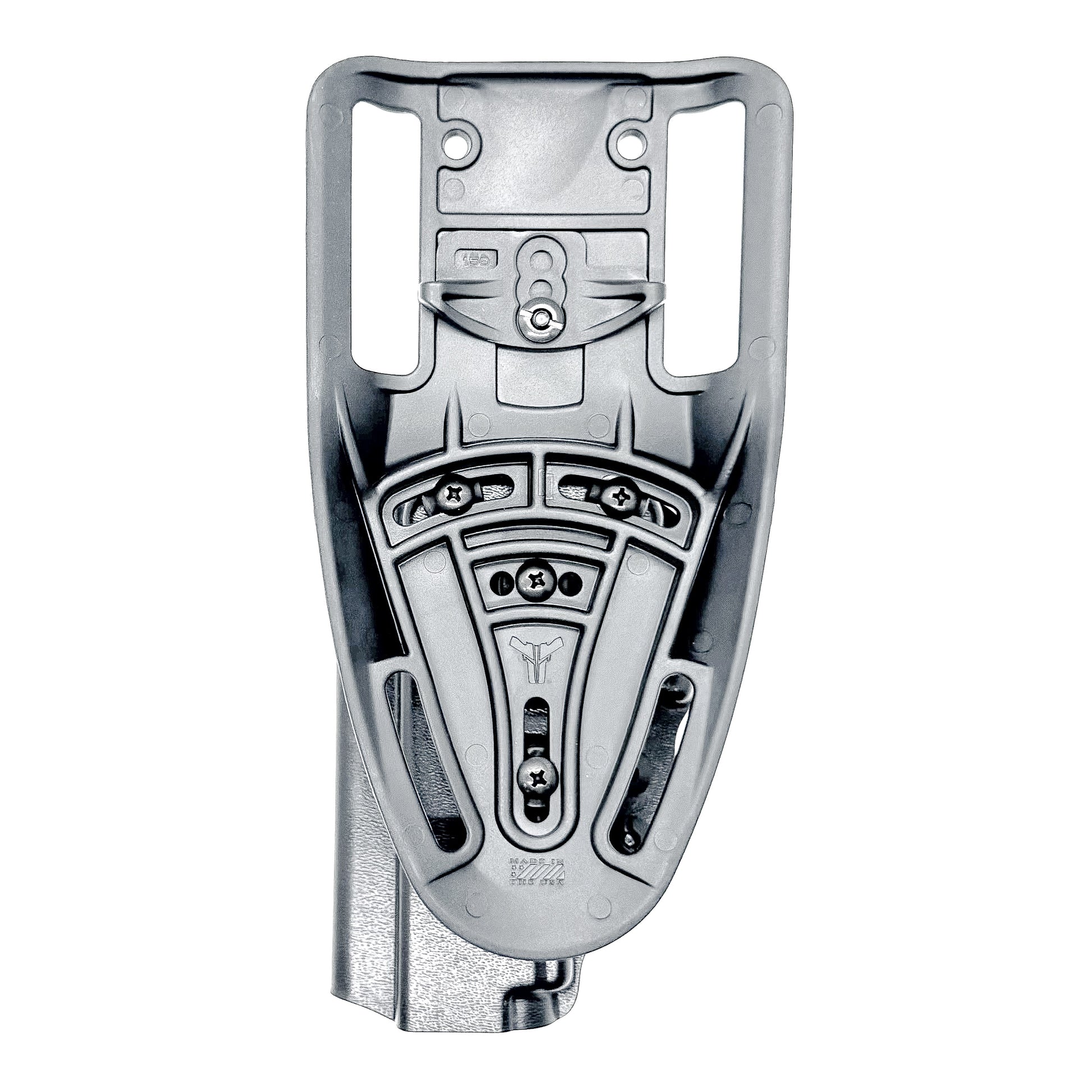 Glock competition OWB holster with drop and offset mount, fits Glock 17, 19, 22, 23, 45, and 47 Gen 5, red dot compatible, made in the USA by Four Brothers Holsters