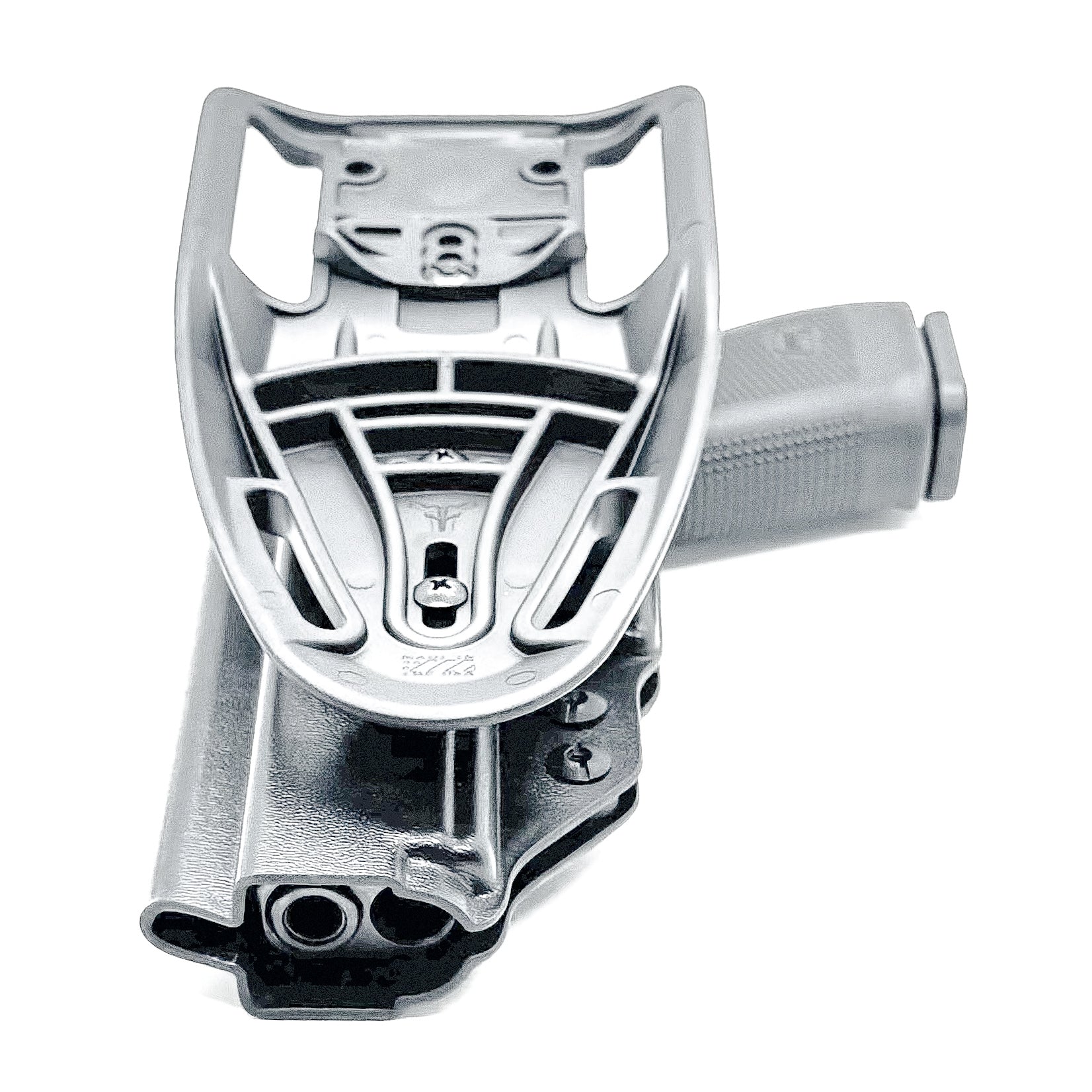 Glock competition OWB holster with drop and offset mount, fits Glock 17, 19, 22, 23, 45, and 47 Gen 5, red dot compatible, made in the USA by Four Brothers Holsters