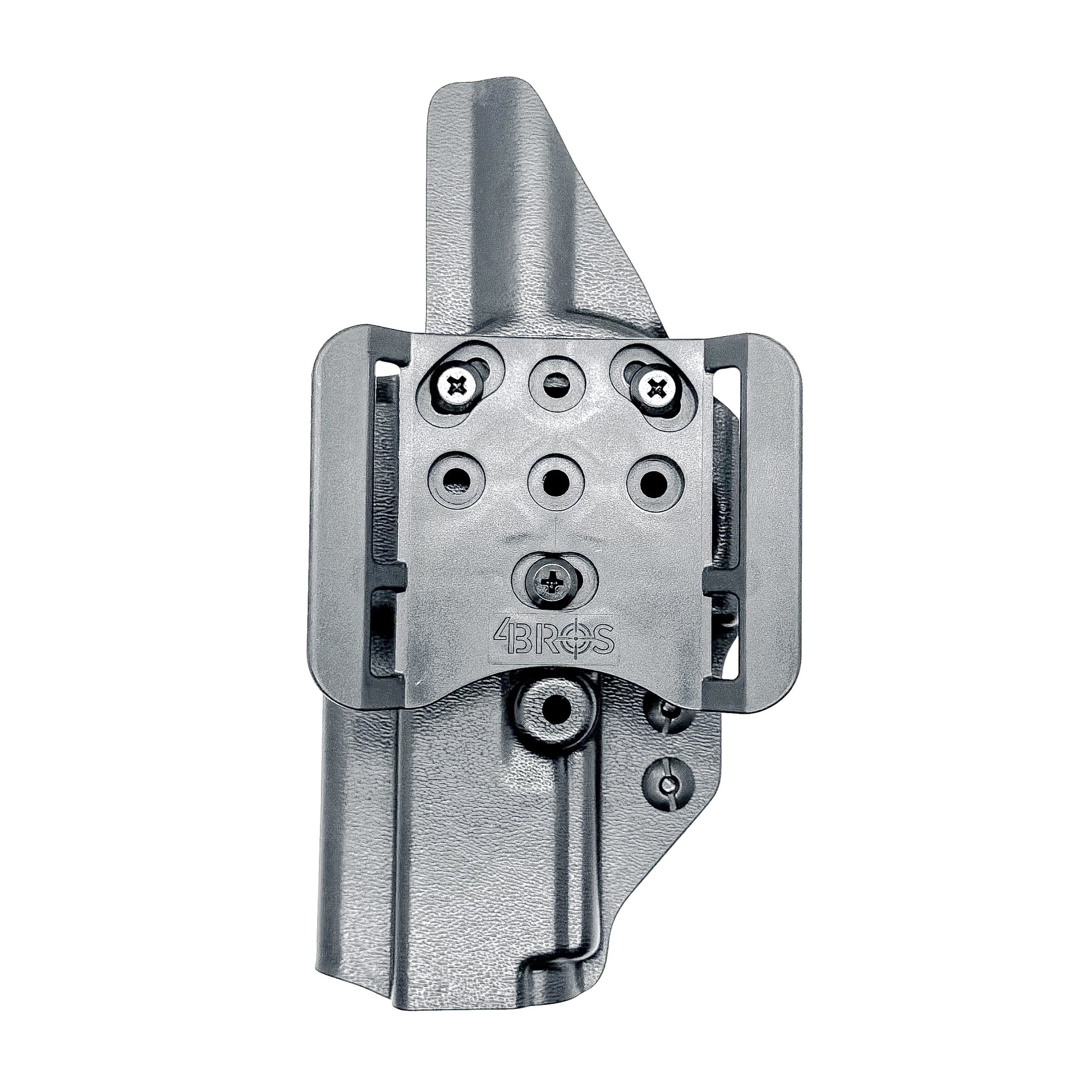 Outside waistband Kydex holster for Glock 17, 22, and full-size Glock frames with red dot cut and Tek-Lok belt attachment – made in the USA