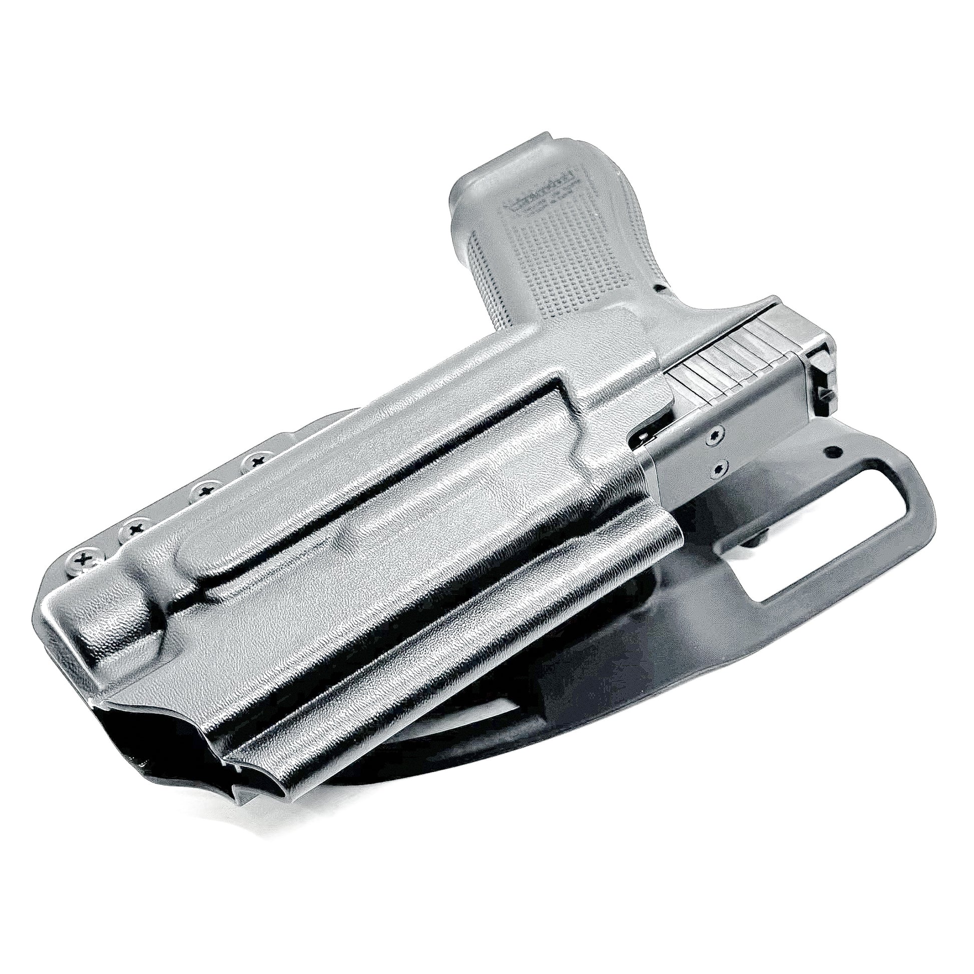 OWB, Outside Waistband light duty & competition holster for Glock 17 & 47 with Streamlight TLR-1 HL-X. Red dot ready, optic and barrel compatible. Made in USA.