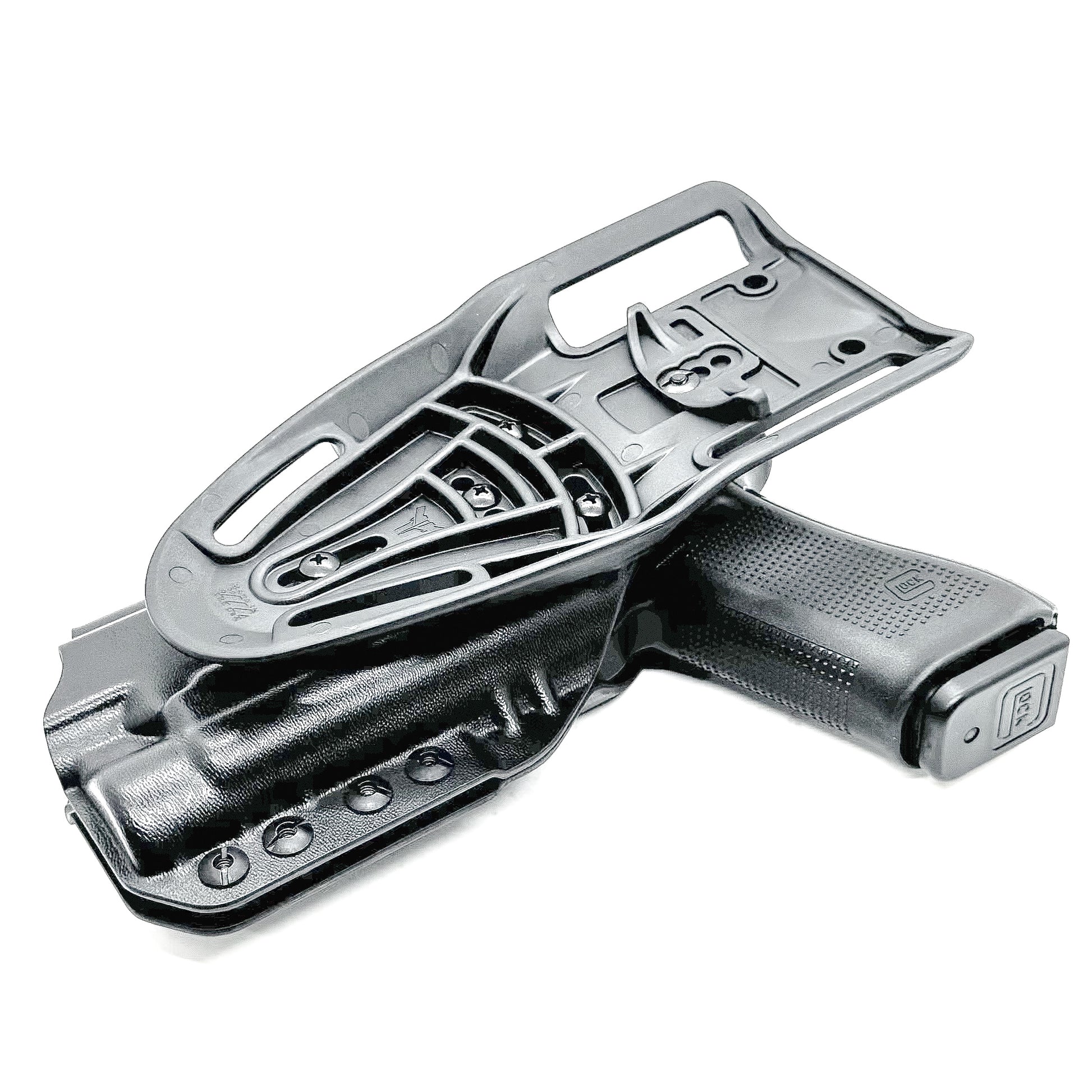 OWB, Outside Waistband light duty & competition holster for Glock 17 & 47 with Streamlight TLR-1 HL-X. Red dot ready, optic and barrel compatible. Made in USA.