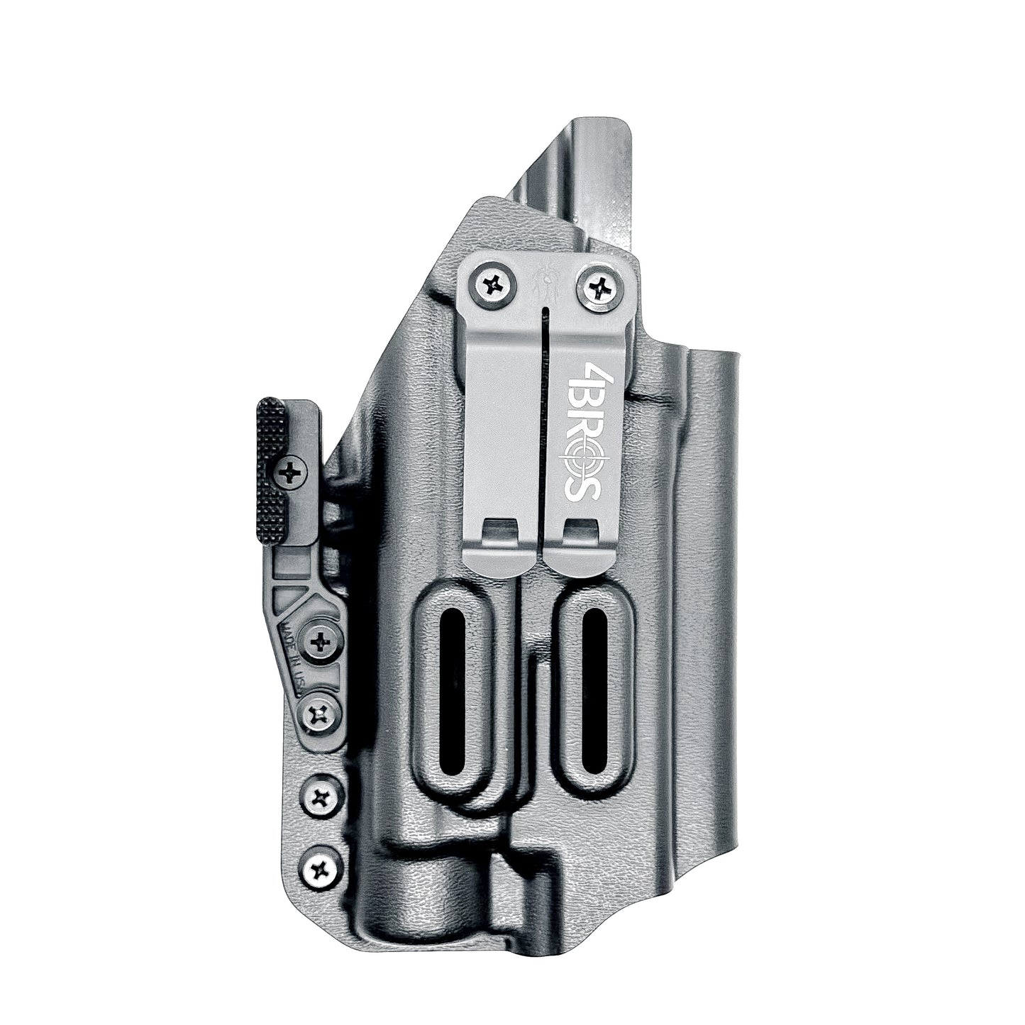 Precision-fit IWB holster for Glock 17 and 47 with Streamlight TLR-1 HL-X. Red dot compatible, Modwing ready, adjustable retention, and proudly made in the USA.