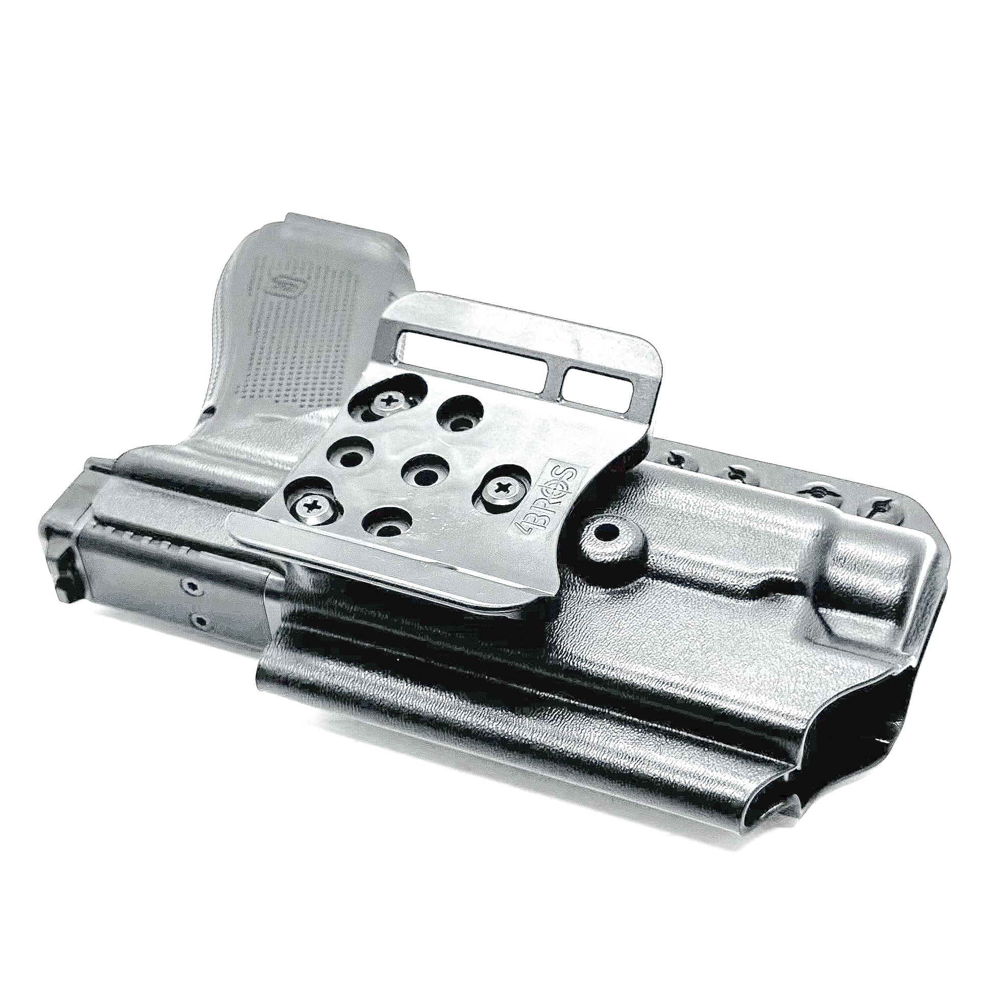 Outside Waistband (OWB) holster for Glock 17 & 47 with Streamlight TLR-1 HL-X. Built for duty and competition. Red dot ready, open muzzle, and made in the USA.