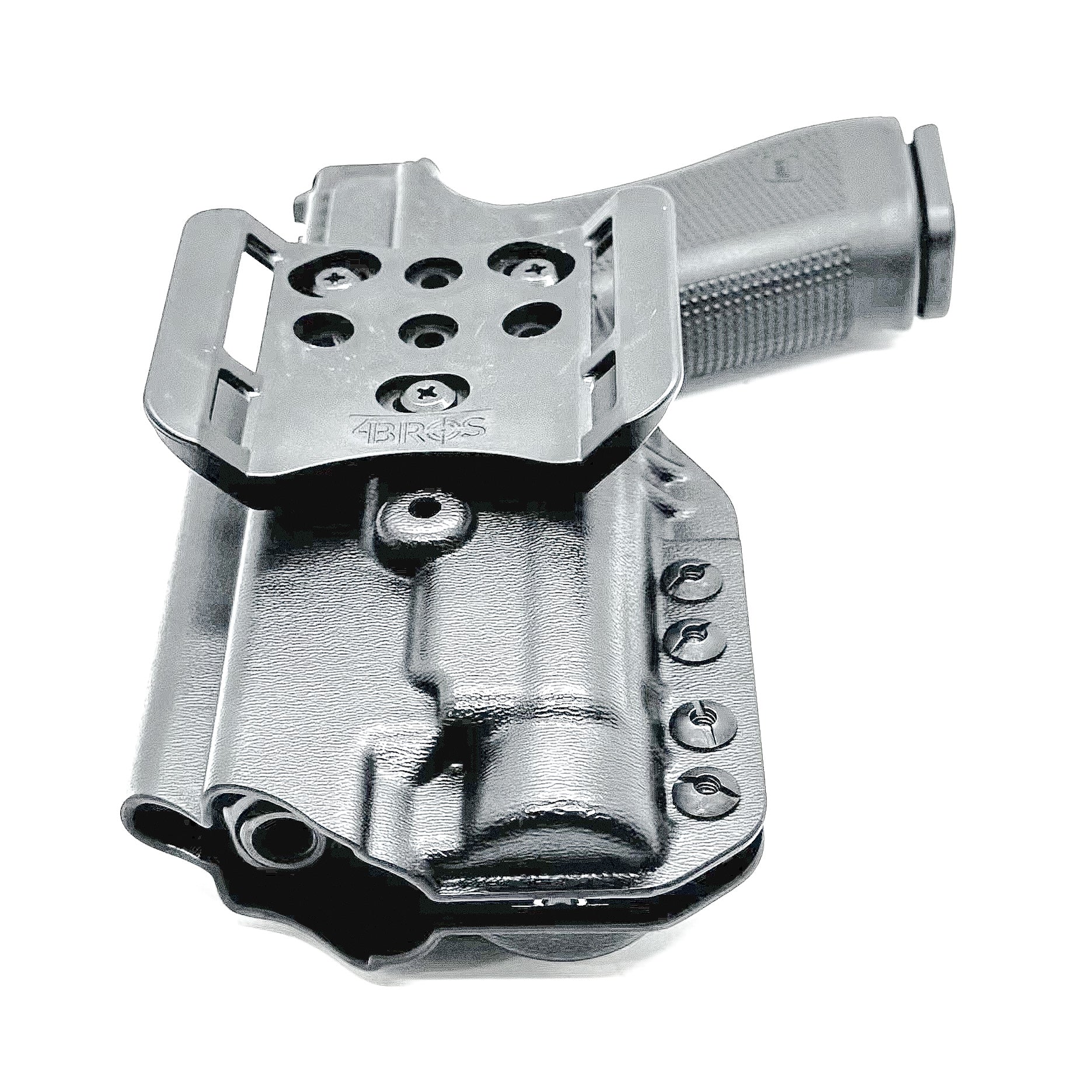 Outside Waistband (OWB) holster for Glock 17 & 47 with Streamlight TLR-1 HL-X. Built for duty and competition. Red dot ready, open muzzle, and made in the USA.