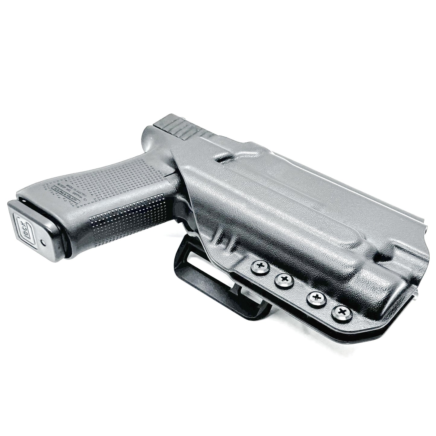 Outside Waistband (OWB) holster for Glock 17 & 47 with Streamlight TLR-1 HL-X. Built for duty and competition. Red dot ready, open muzzle, and made in the USA.