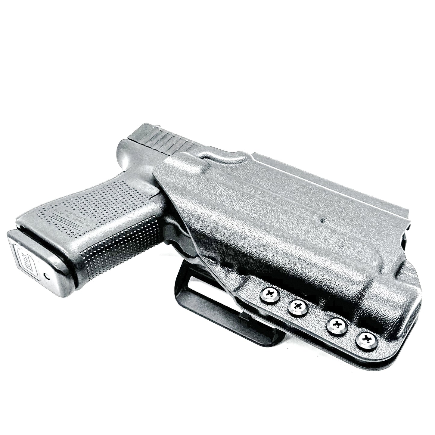 Outside Waistband OWB Holster for the Glock 19, 19X & 45 Gen 5 pistols & Streamlight TLR-1 HL weapon-mounted light from Four Brothers Holsters.