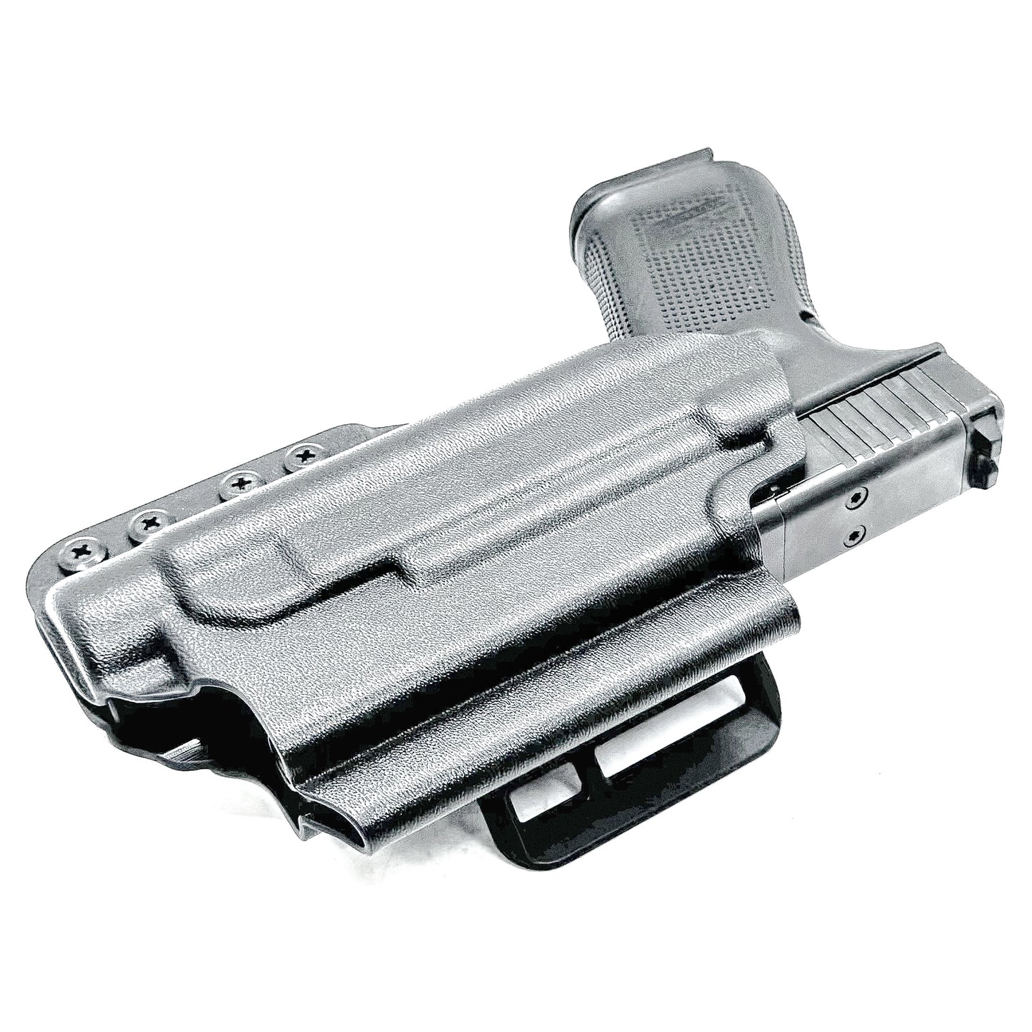 Outside Waistband OWB Holster for the Glock 19, 19X & 45 Gen 5 pistols & Streamlight TLR-1 HL weapon-mounted light from Four Brothers Holsters.