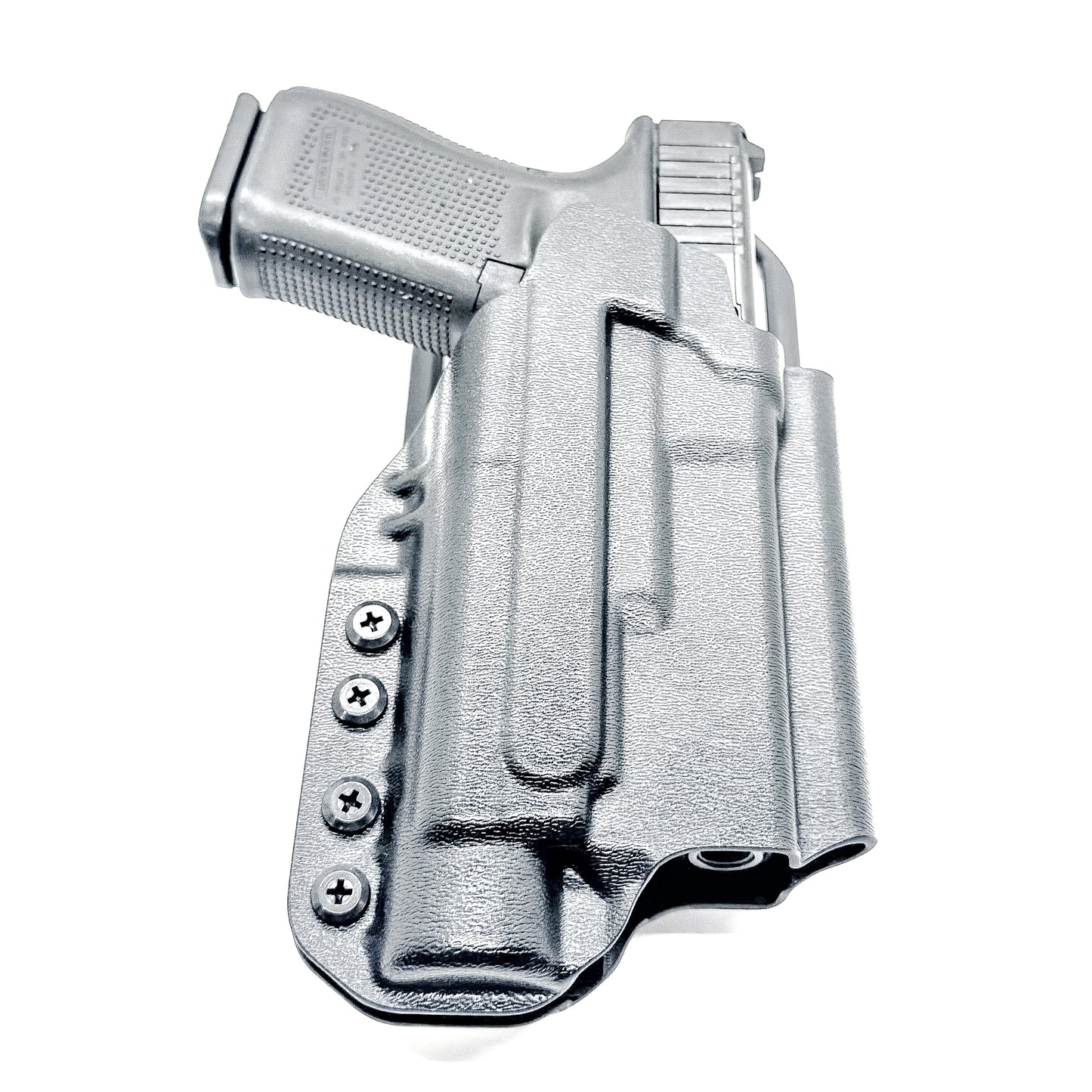 OWB, Outside Waistband light duty & competition holster for Glock 19 & 45 with Streamlight TLR-1 HL-X. Red dot ready, optic and barrel compatible. Made in USA.