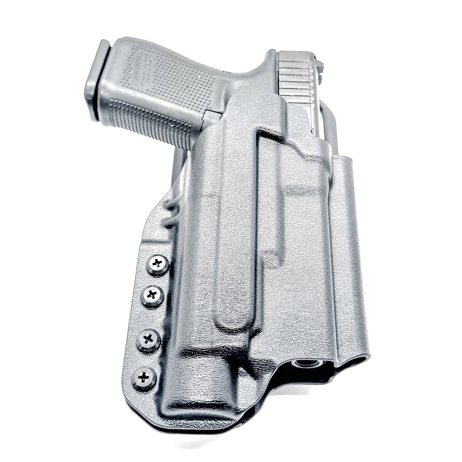 OWB, Outside Waistband light duty & competition holster for Glock 19 & 45 with Streamlight TLR-1 HL-X. Red dot ready, optic and barrel compatible. Made in USA.