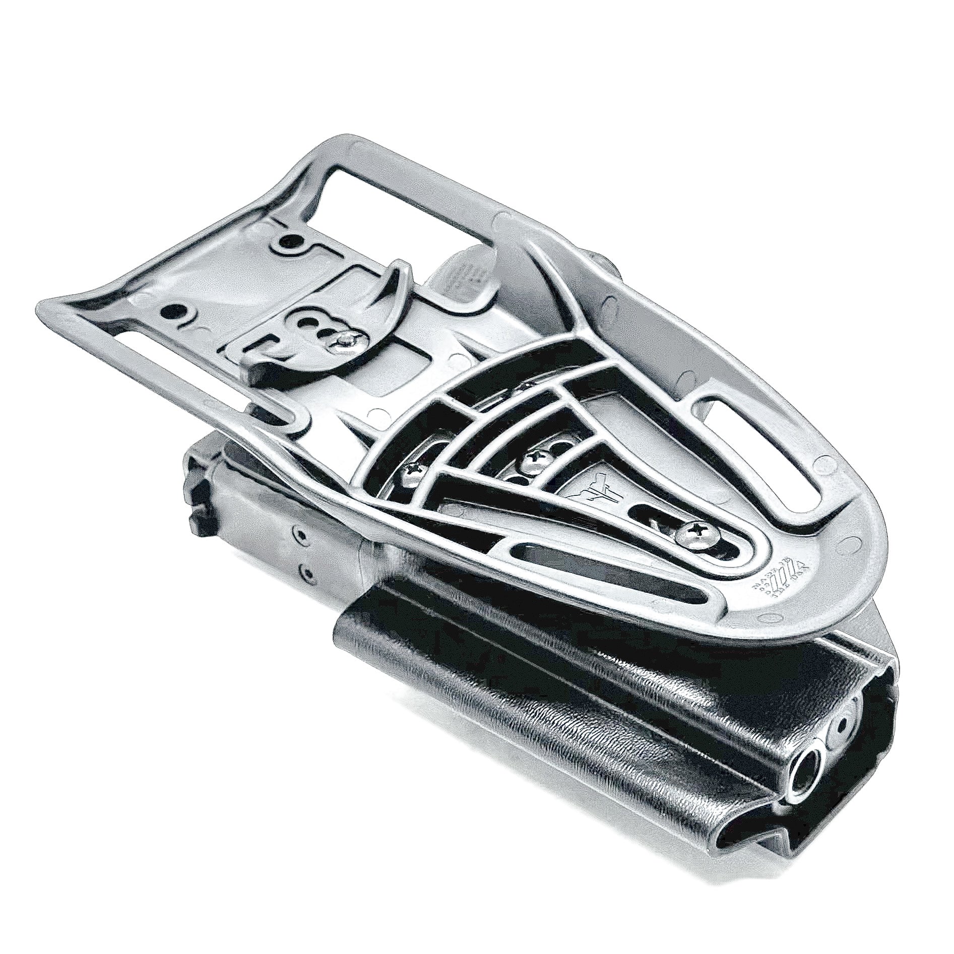 Glock 19 OWB Duty & Competition Holster with red dot cut, open muzzle, and adjustable retention – made in the USA from .093" Kydex