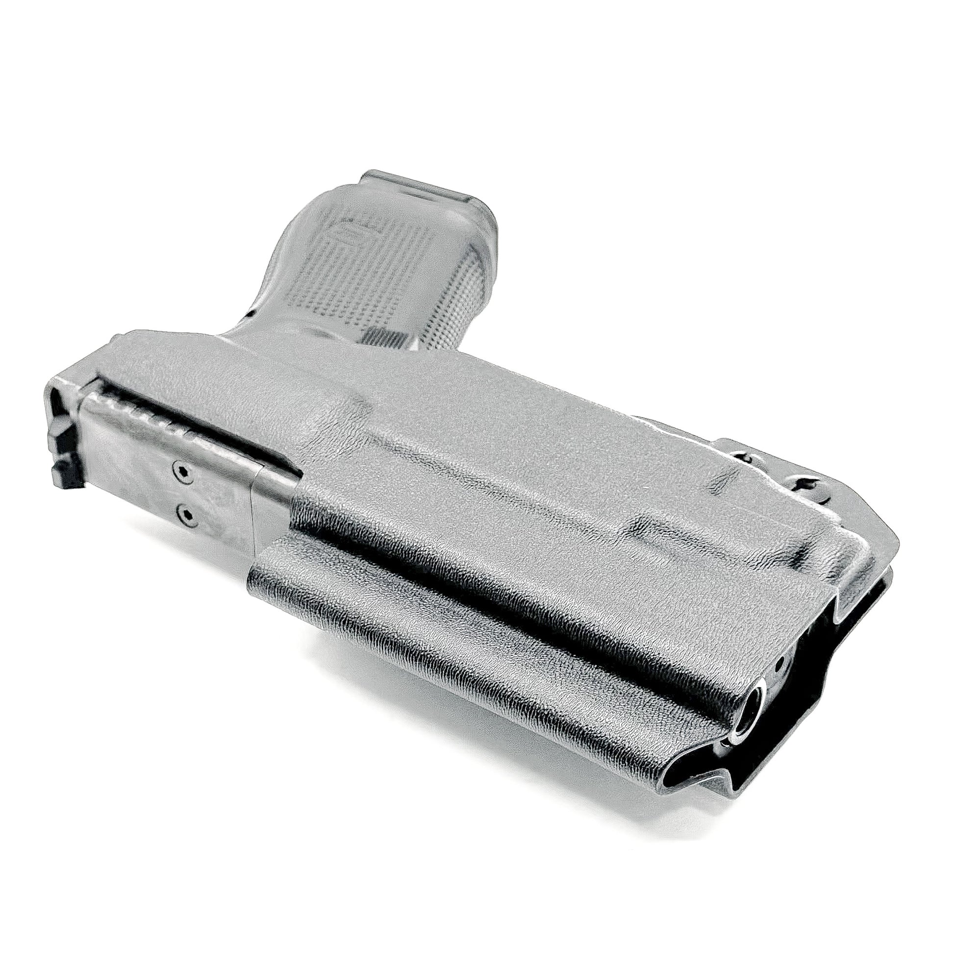 upside down angle of outside of Glock 19 & TLR-7 X/A IWB Holster