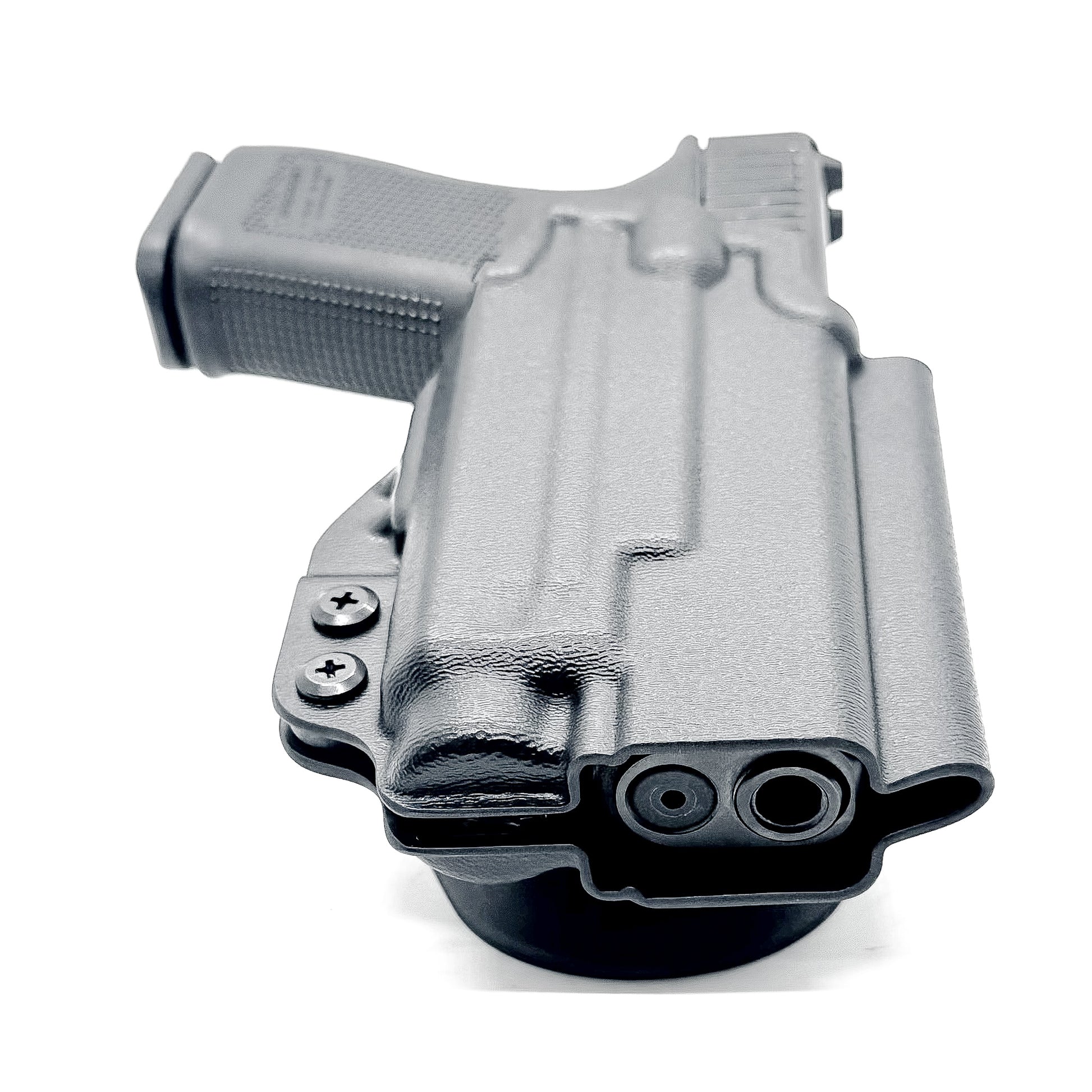 Duty & Competition holster for Glock 19, 19X & 45 with Nightstick TCM-10 or TCM-15 in Black with Duty Drop