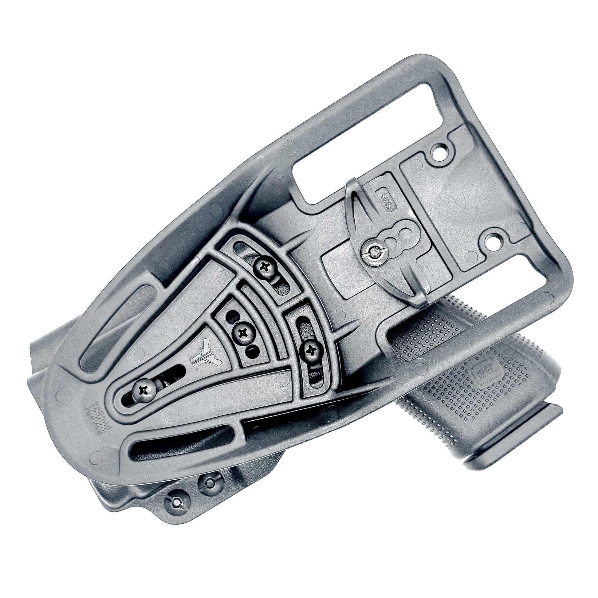 Duty & Competition holster for Glock 19, 19X & 45 with Nightstick TCM-10 or TCM-15 in Black with Duty Drop