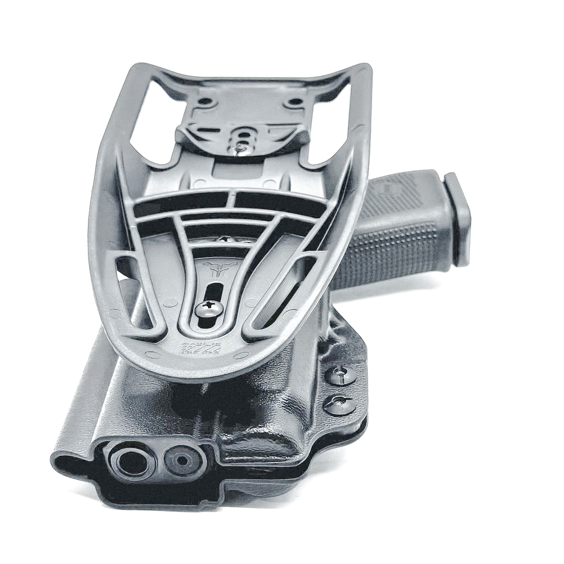 Duty & Competition holster for Glock 19, 19X & 45 with Nightstick TCM-10 or TCM-15 in Black with Duty Drop