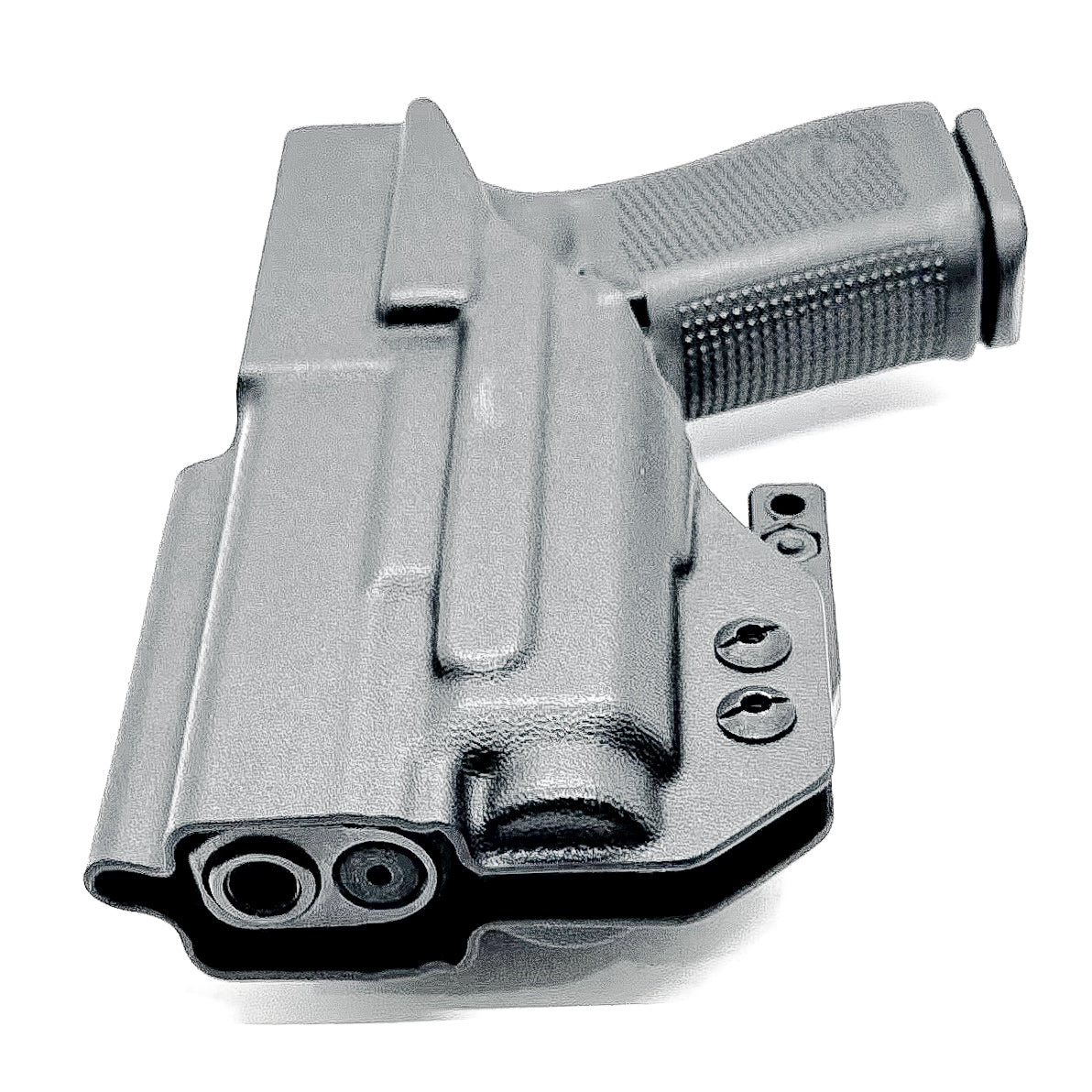 For the best IWB Kydex Inside Waistband Holster for the Glock 19, 23, 32, 19X, or 45 & Nightstick TCM-550XL or TCM-550XLS shop Four Brothers 4BROS Holsters.
