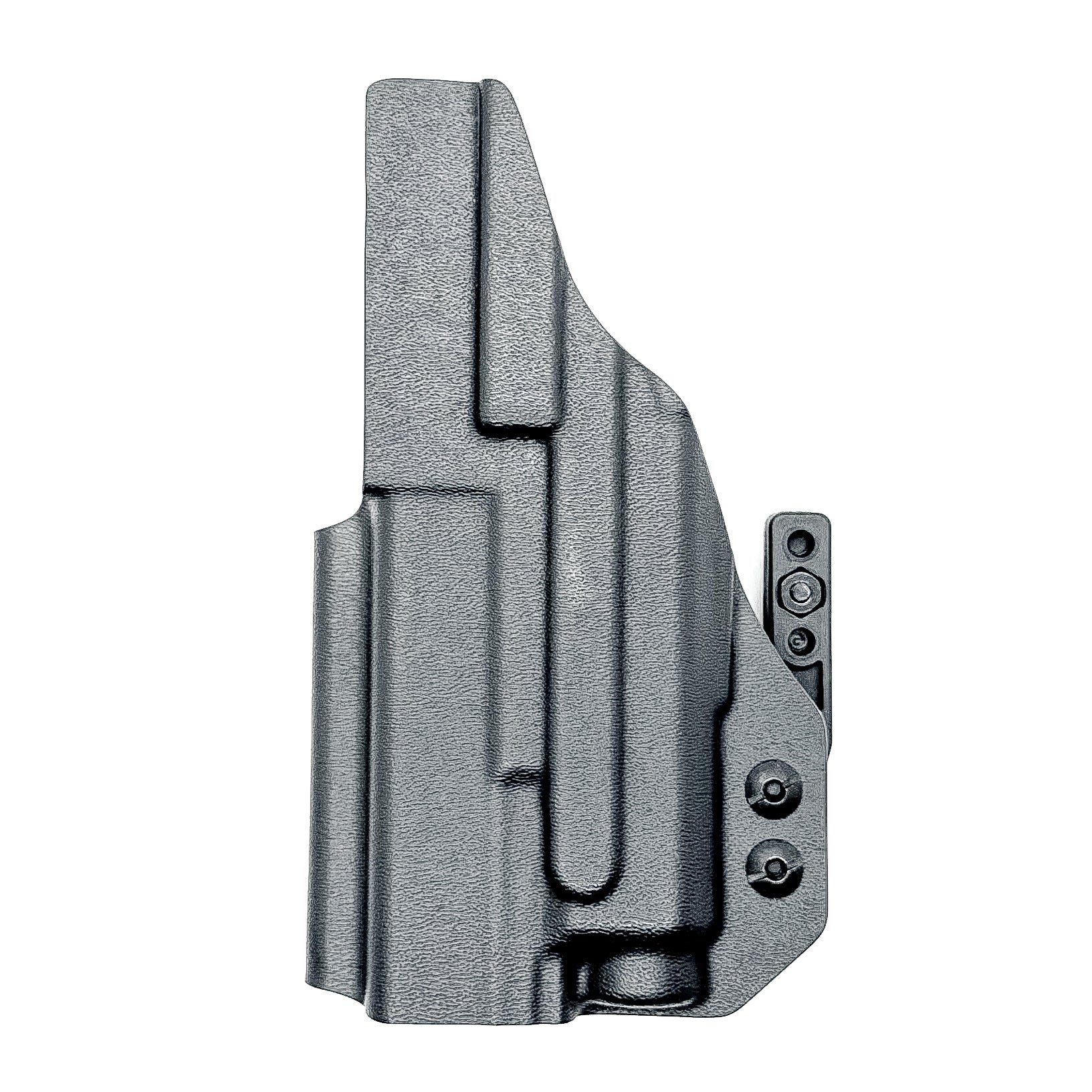 For the best IWB Kydex Inside Waistband Holster for the Glock 19, 23, 32, 19X, or 45 & Nightstick TCM-550XL or TCM-550XLS shop Four Brothers 4BROS Holsters.