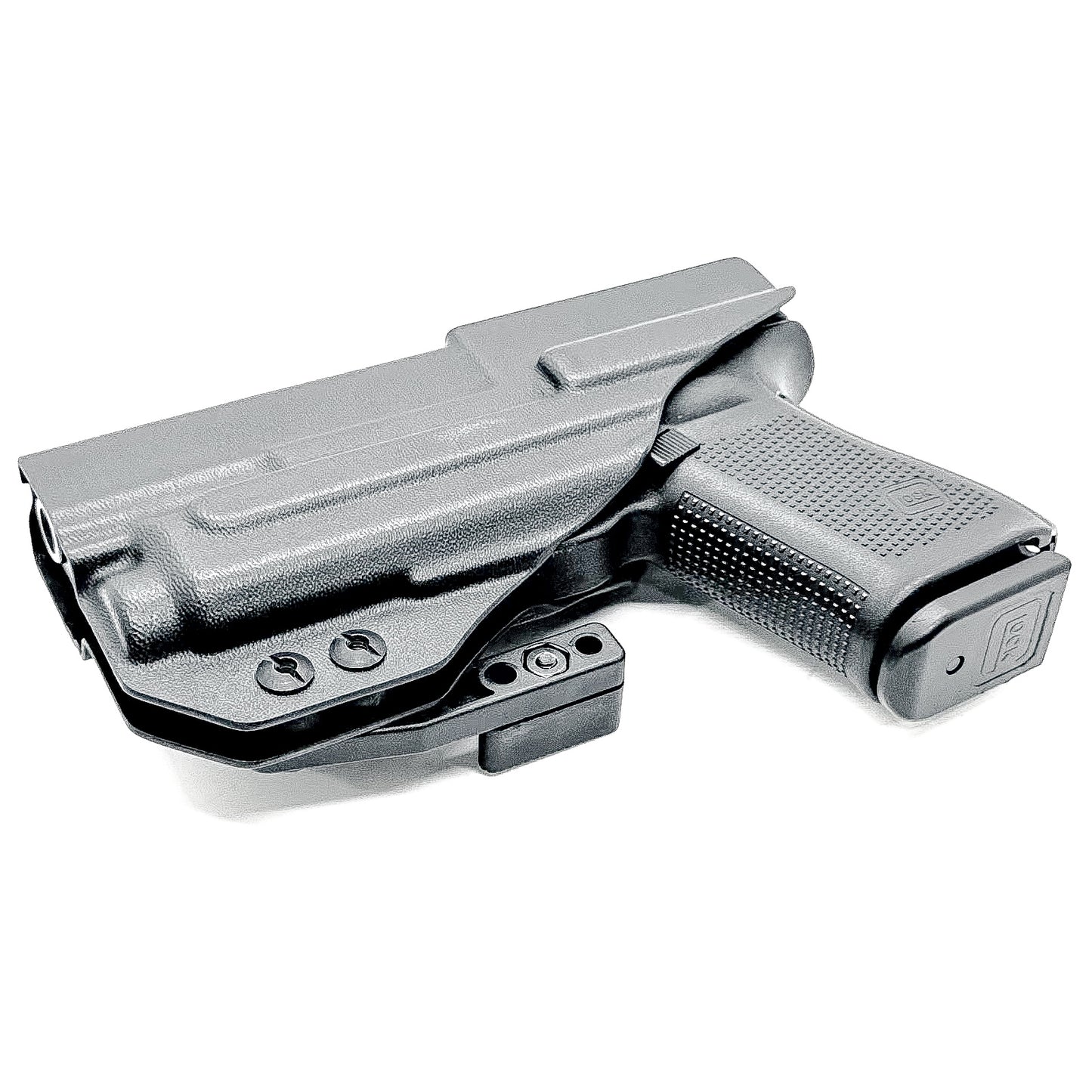 For the best IWB Kydex Inside Waistband Holster for the Glock 19, 23, 32, 19X, or 45 & Nightstick TCM-550XL or TCM-550XLS shop Four Brothers 4BROS Holsters.