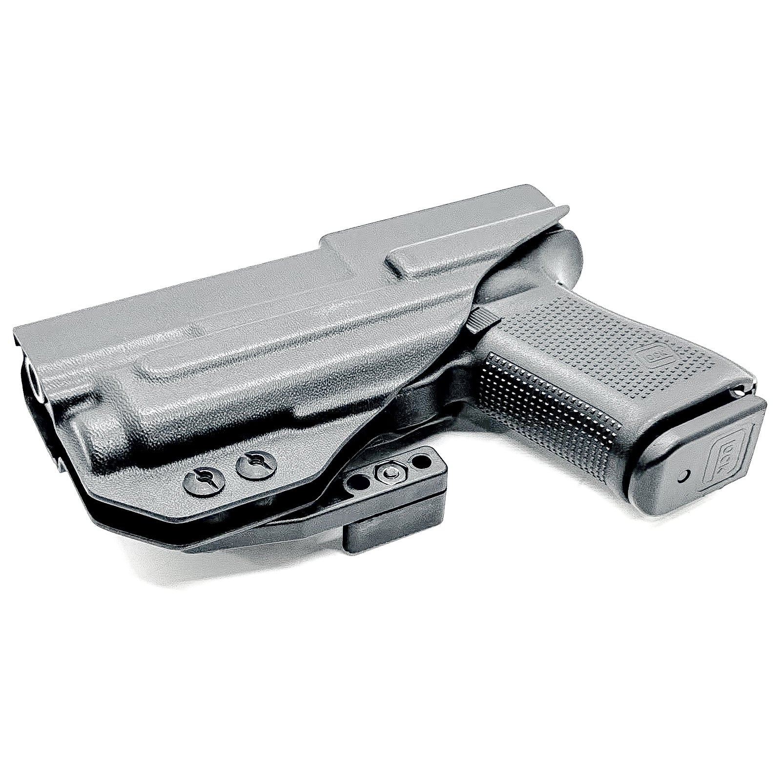 For the best IWB Kydex Inside Waistband Holster for the Glock 19, 23, 32, 19X, or 45 & Nightstick TCM-550XL or TCM-550XLS shop Four Brothers 4BROS Holsters.