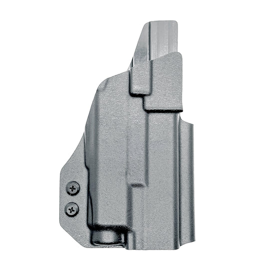 For the best Outside Waistband OWB Holster for the Glock 19, 23, 32, 19X, or 45 with the Nightstick TCM-550XL or TCM-550XLS shop Four Brothers 4BROS Holsters.