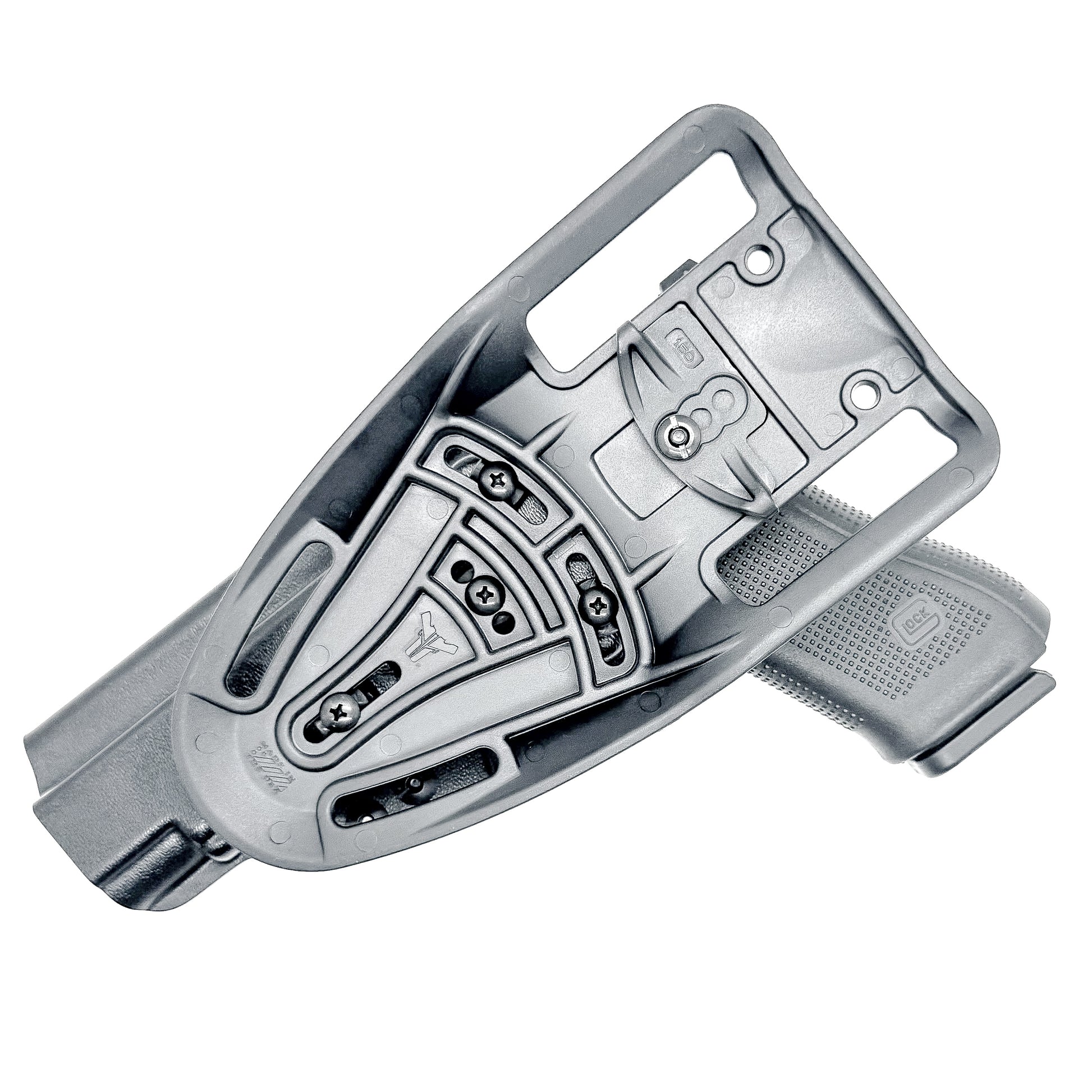 Black Outside Waistband OWB Glock 34 Generation Gen 5, Duty & Competition Style Kydex Holster from Four Brothers 4BROS Holsters. Made in the USA.