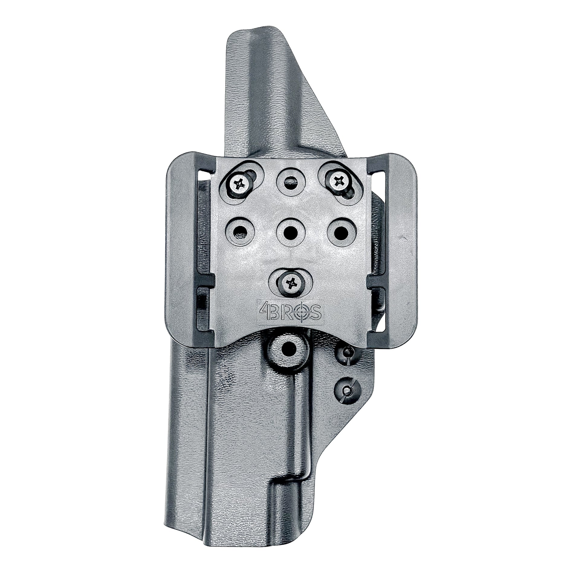 Black Outside Waistband OWB Kydex holster for the Glock 34 Generation Gen 5 from Four Brothers 4BROS Holsters. Made in the USA.