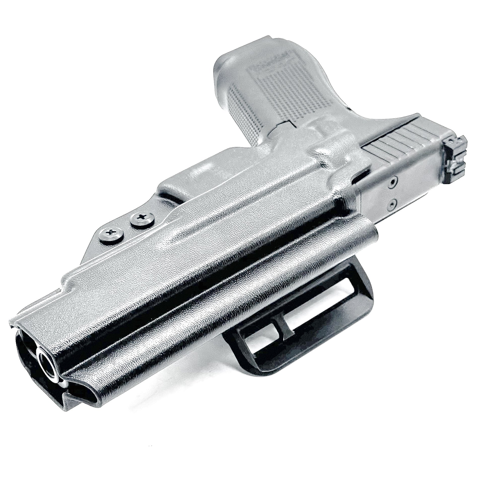 Black Outside Waistband OWB Kydex holster for the Glock 34 Generation Gen 5 from Four Brothers 4BROS Holsters. Made in the USA.