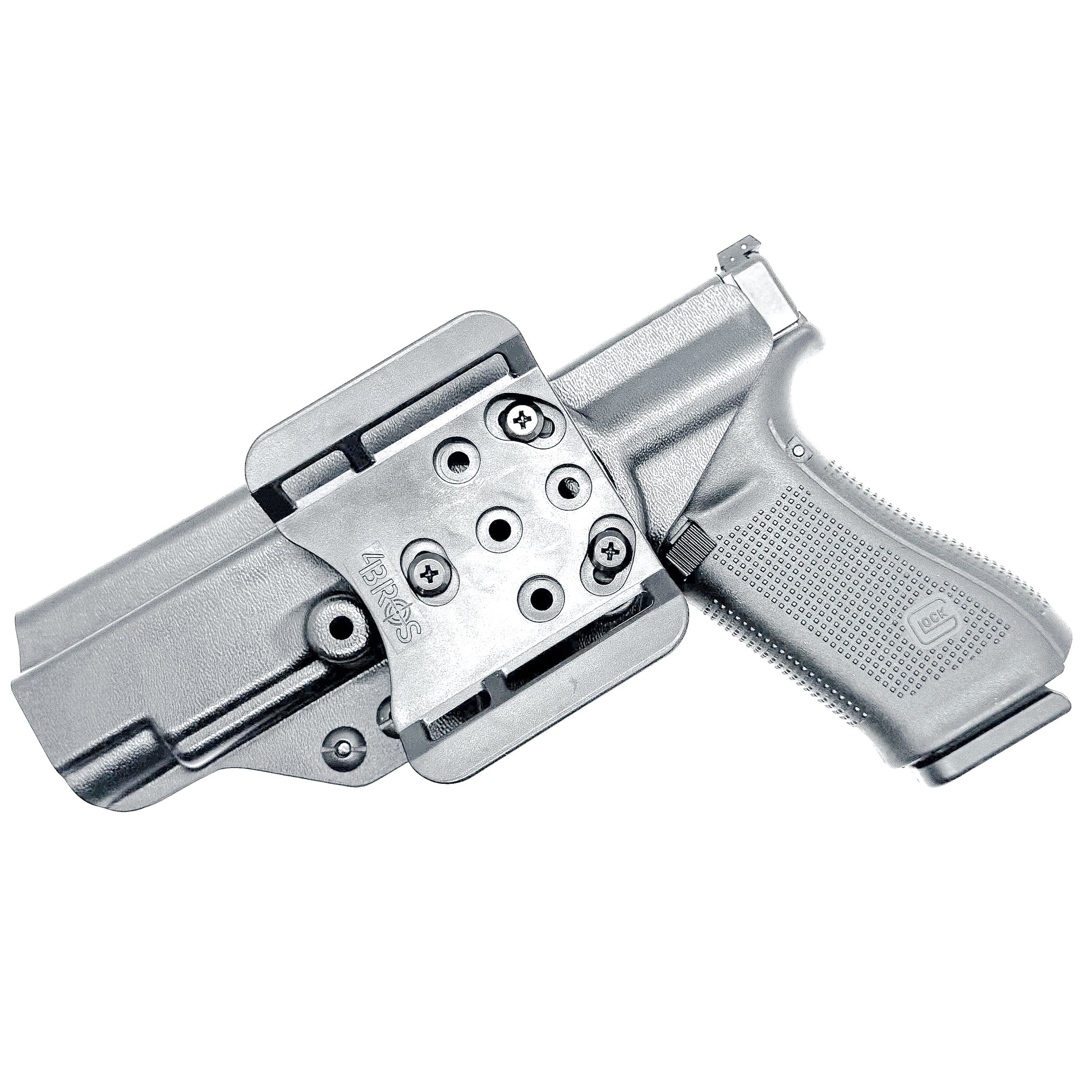 Black Outside Waistband OWB Kydex holster for the Glock 34 Generation Gen 5 from Four Brothers 4BROS Holsters. Made in the USA.