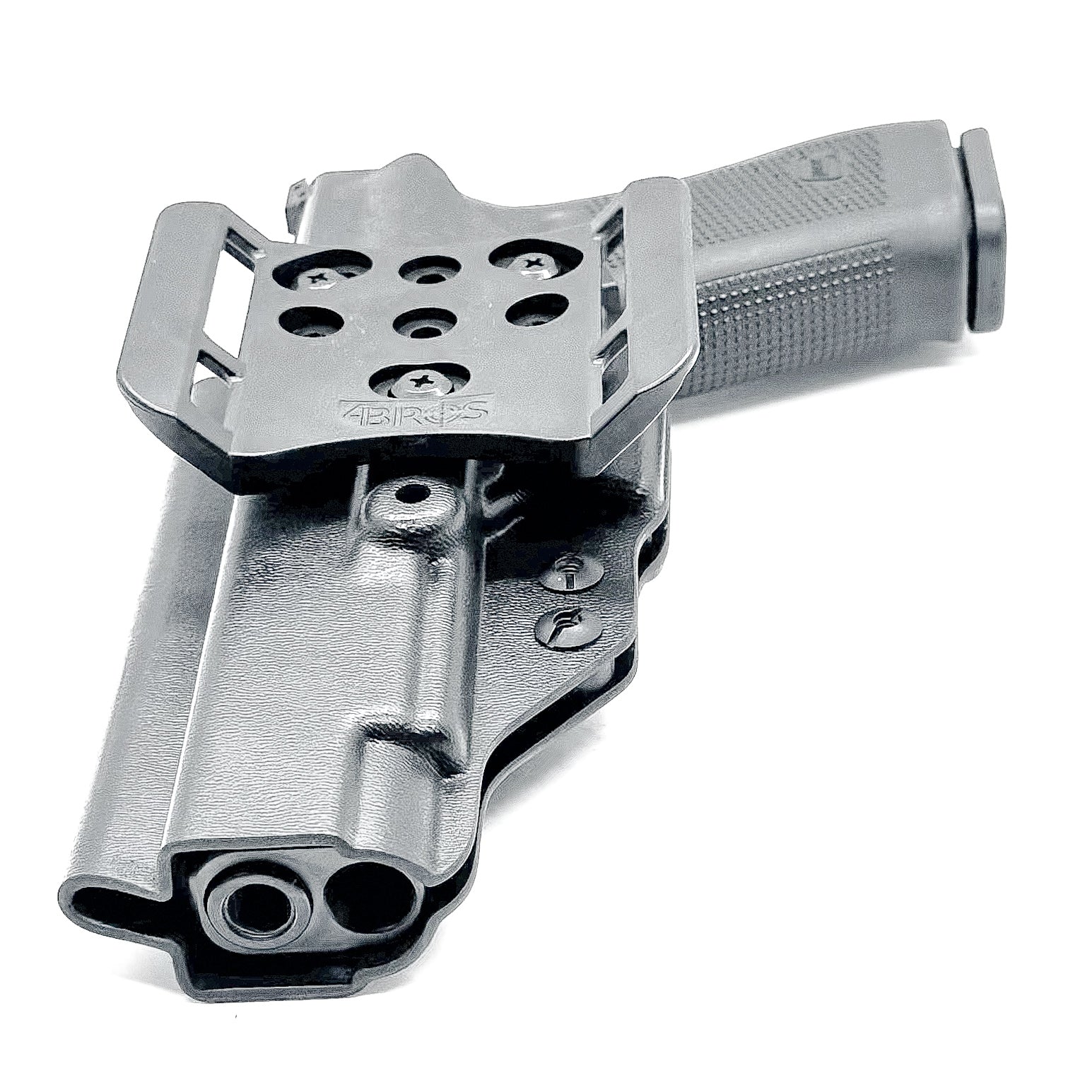 Black Outside Waistband OWB Kydex holster for the Glock 34 Generation Gen 5 from Four Brothers 4BROS Holsters. Made in the USA.