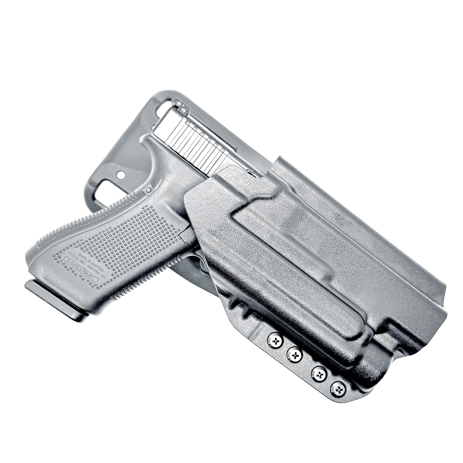 OWB, Outside Waistband light duty and competition holster for Glock 34 with Streamlight TLR-1 HL-X.