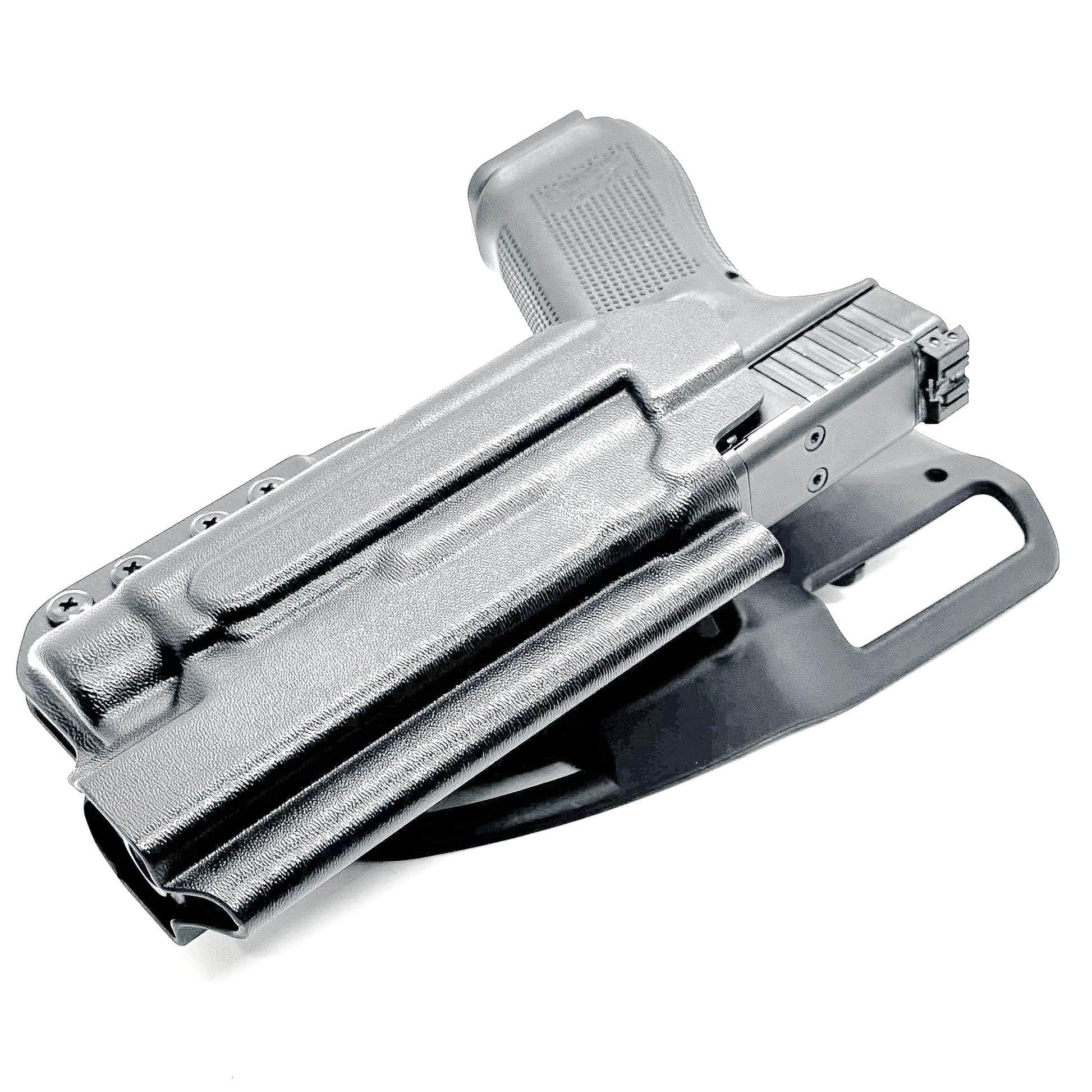 OWB, Outside Waistband light duty and competition holster for Glock 34 with Streamlight TLR-1 HL-X.