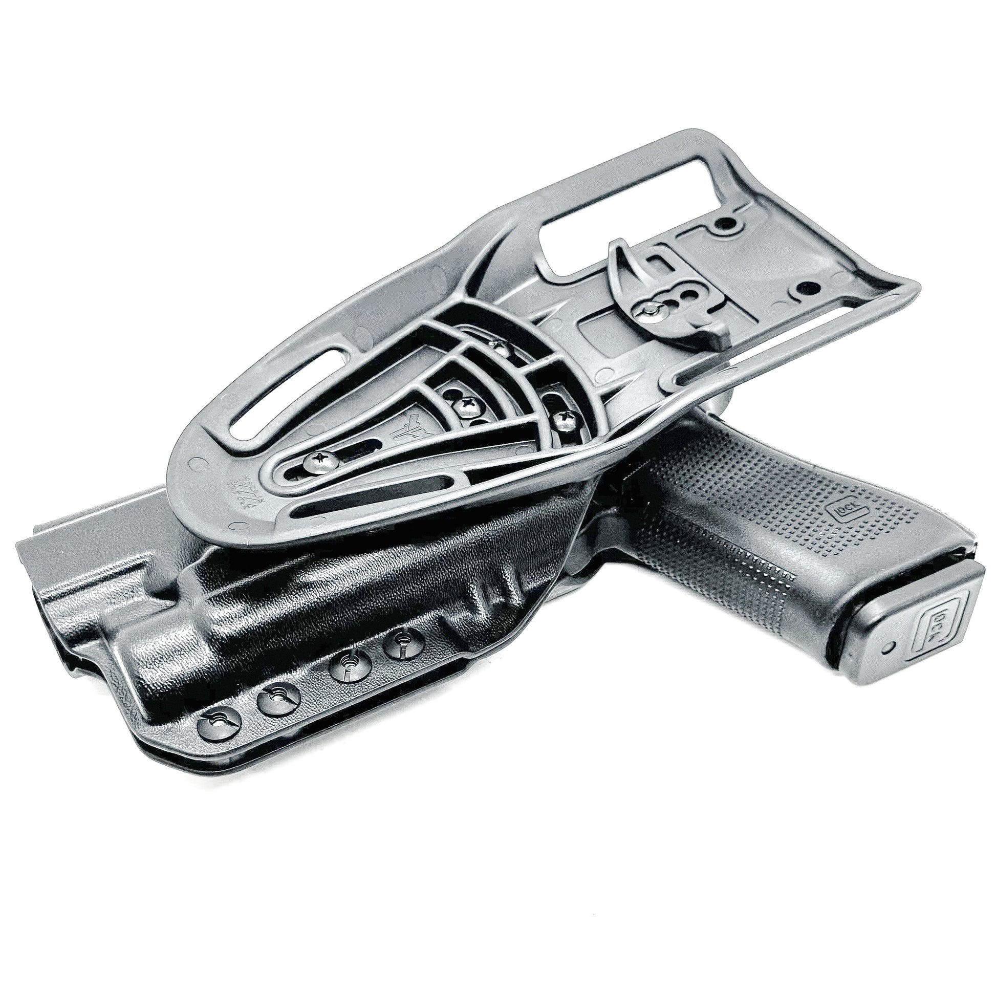 OWB, Outside Waistband light duty and competition holster for Glock 34 with Streamlight TLR-1 HL-X.