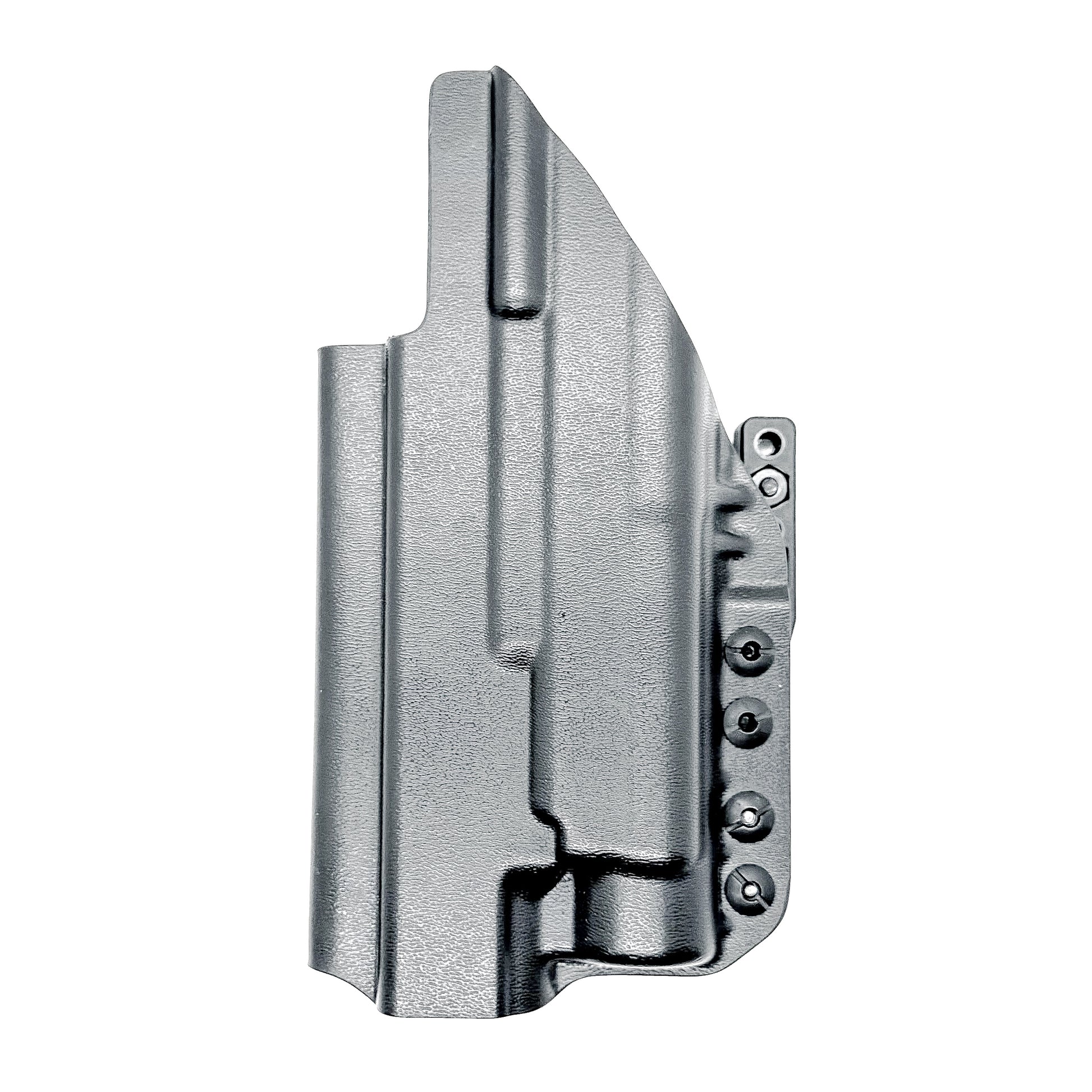 Custom-fit IWB holster for Glock 34 with Streamlight TLR-1 HL-X. Red dot compatible, Modwing ready, adjustable retention, and proudly made in the USA