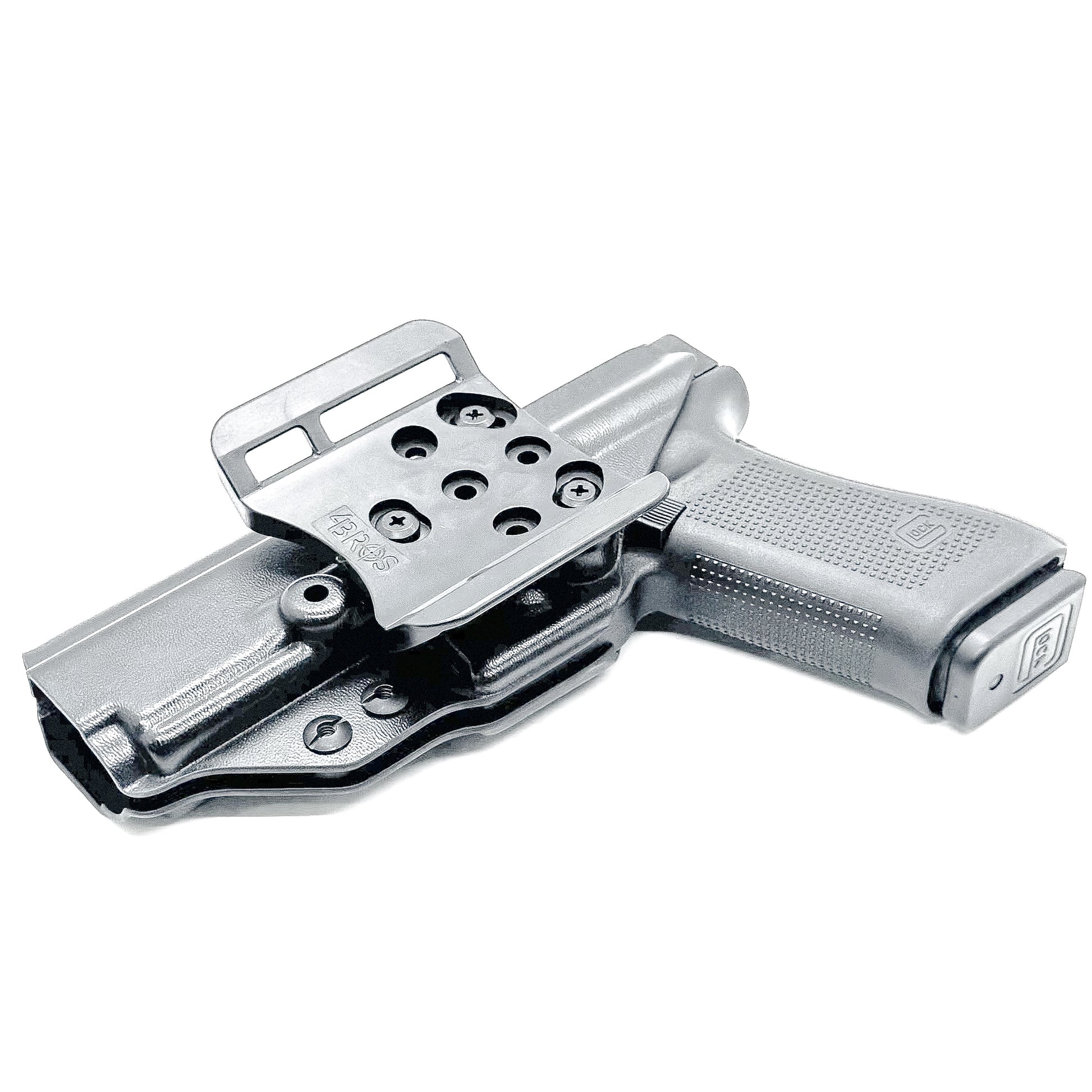 Black Outside Waistband OWB Kydex Holster for the Glock Gen 5 47 & 47 MOS from Four Brothers 4BROS holsters. Made in the USA.