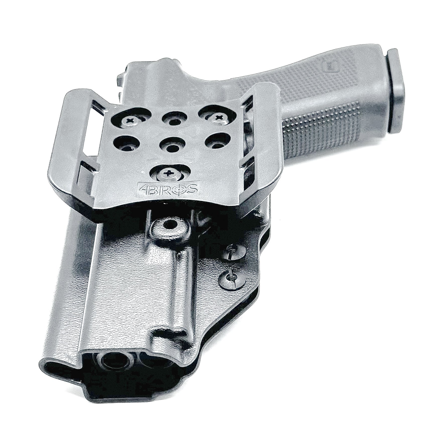 Black Outside Waistband OWB Kydex Holster for the Glock Gen 5 47 & 47 MOS from Four Brothers 4BROS holsters. Made in the USA.