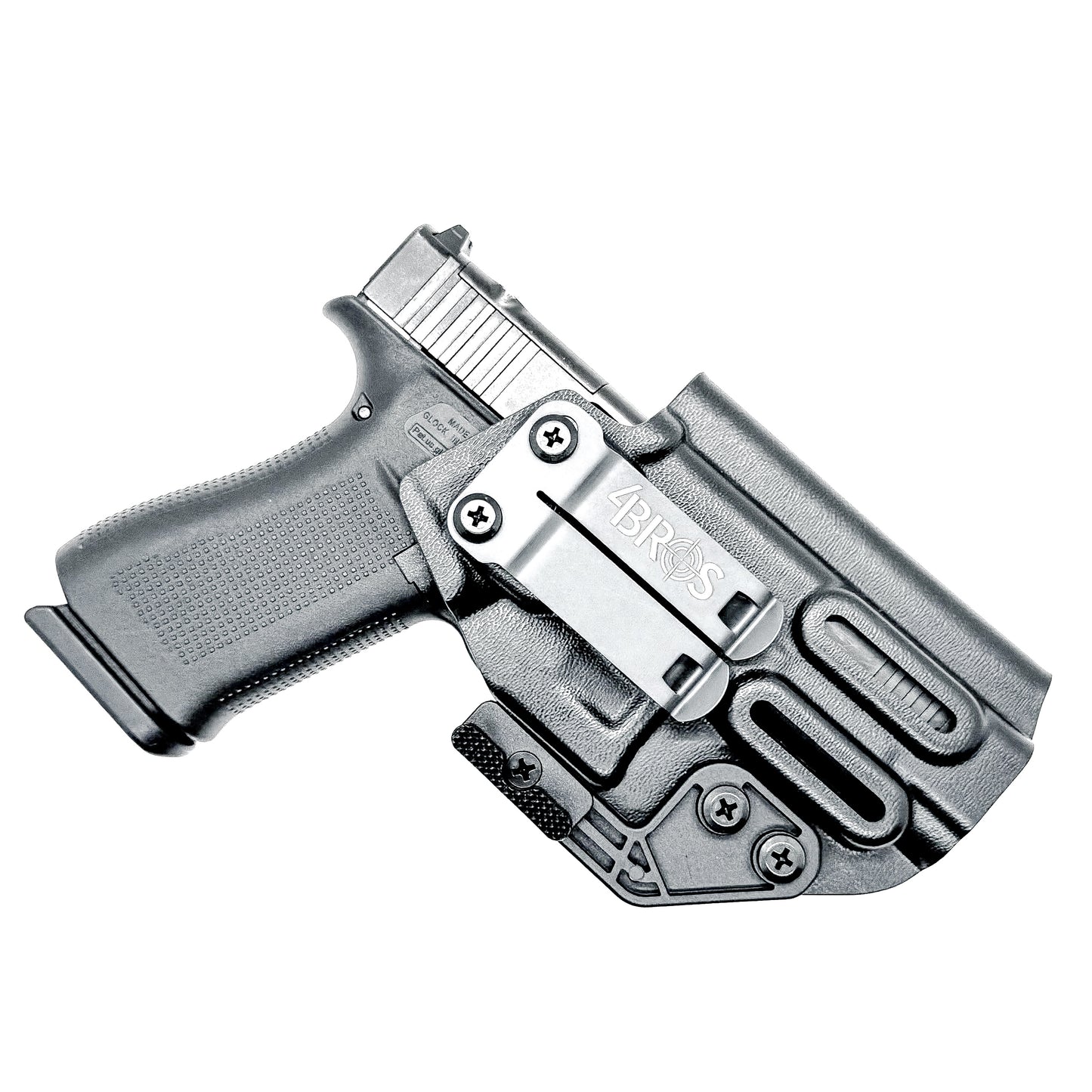 Glock 48 & 48 MOS IWB Holster, Black with Monoblock and Modwing, Made in the USA