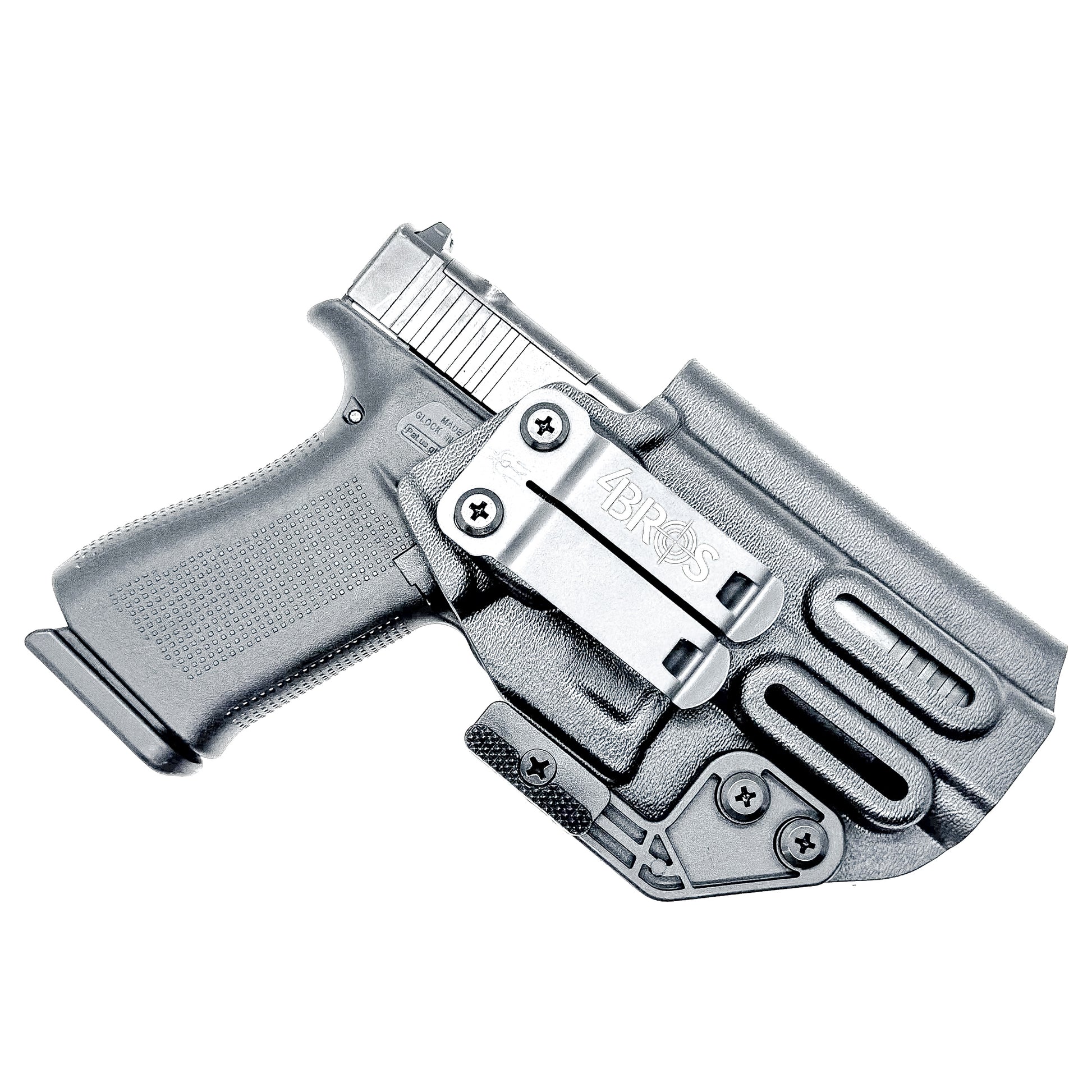 Glock 48 & 48 MOS IWB Holster, Black with Monoblock and Modwing, Made in the USA