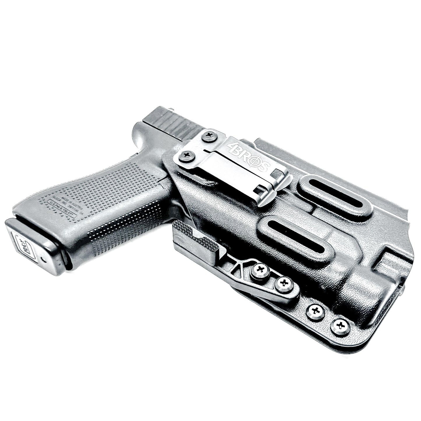 For the best IWB Kydex Inside Waistband Holster for the Glock 17 and 47 Gen 5 pistols with the Streamlight TLR-1 HL, shop Four Brothers 4BROS Holsters.