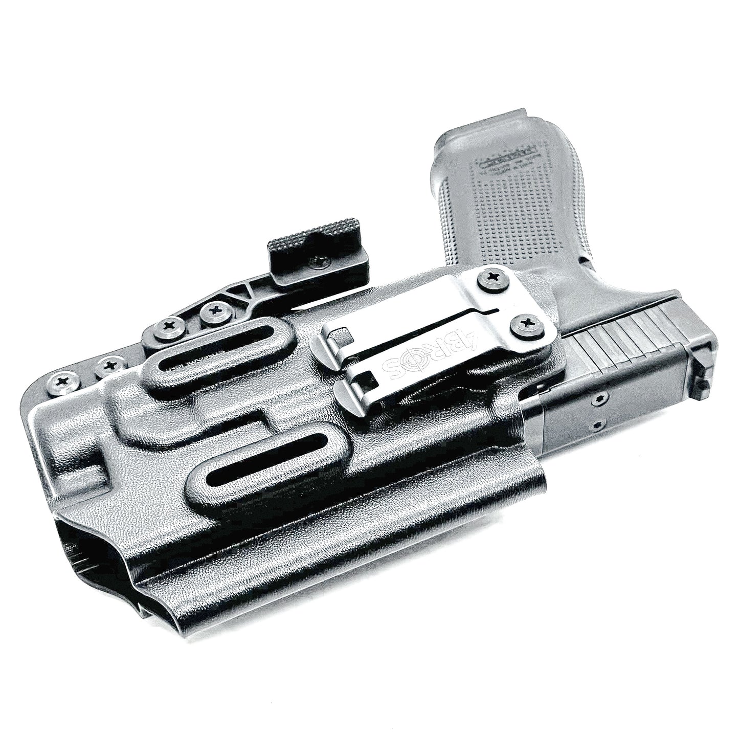 For the best IWB Kydex Inside Waistband Holster for the Glock 17 and 47 Gen 5 pistols with the Streamlight TLR-1 HL, shop Four Brothers 4BROS Holsters.