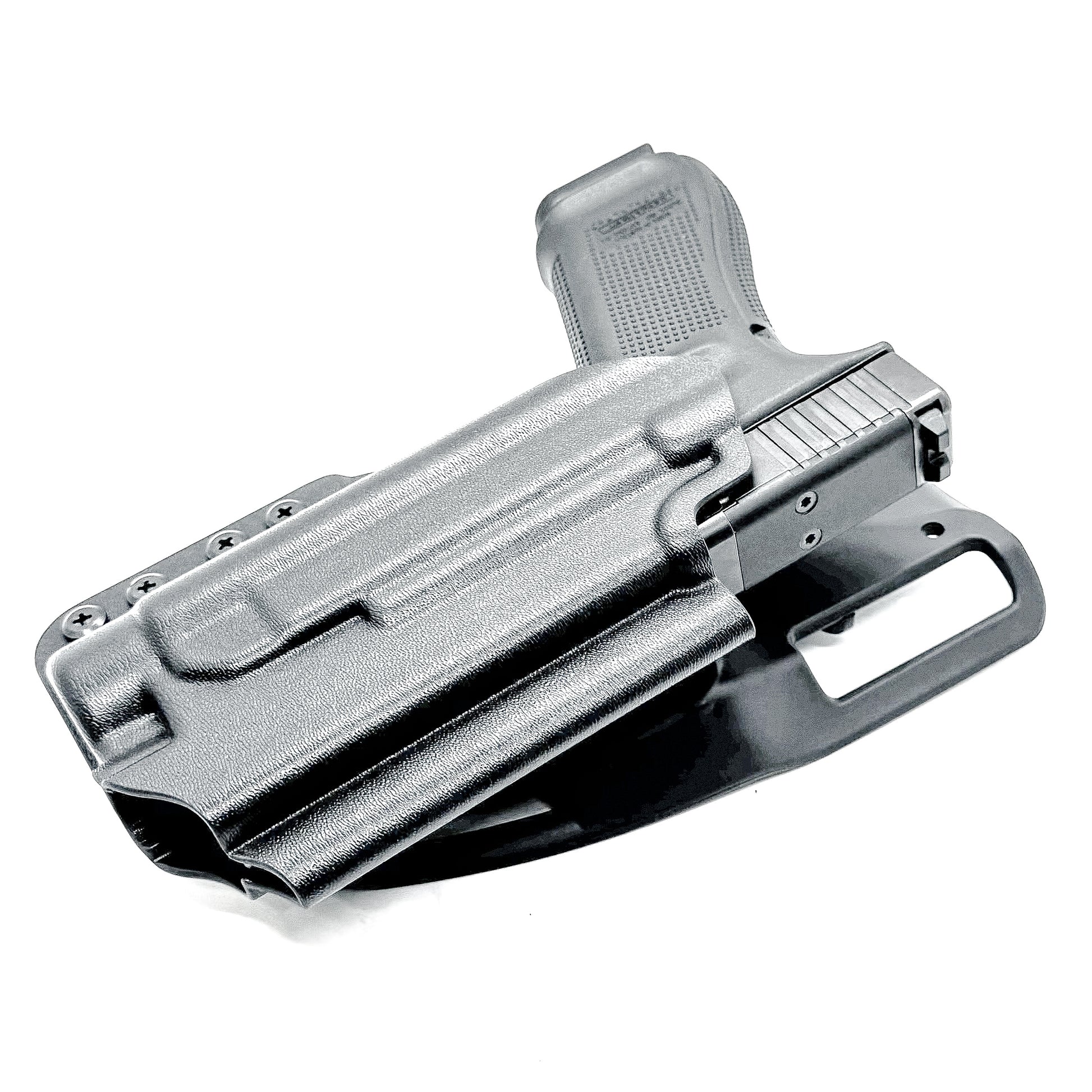 For the best, Outside Waistband OWB Glock 17 and 47 Gen 5 pistols & Streamlight TLR-1 HL Duty & Competition Kydex Holster, shop Four Brothers Holsters.