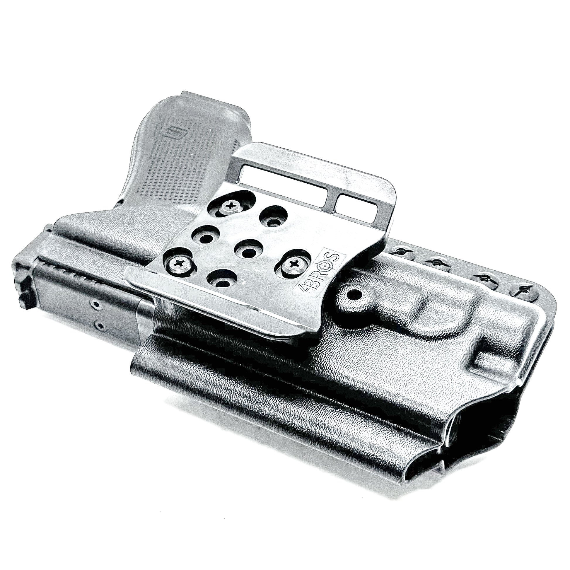 For the best Outside Waistband OWB Holster for the Glock 17 and 47 Gen 5 pistols with the Streamlight TLR-1 HL, shop Four Brothers 4BROS Holsters.