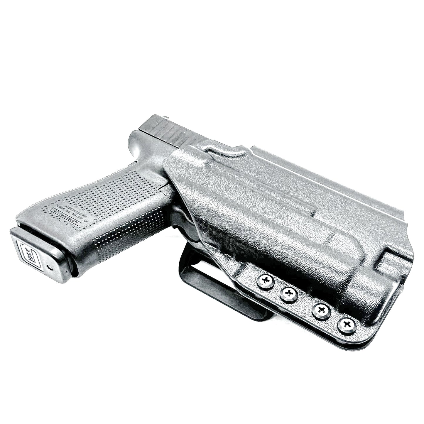 For the best Outside Waistband OWB Holster for the Glock 17 and 47 Gen 5 pistols with the Streamlight TLR-1 HL, shop Four Brothers 4BROS Holsters.