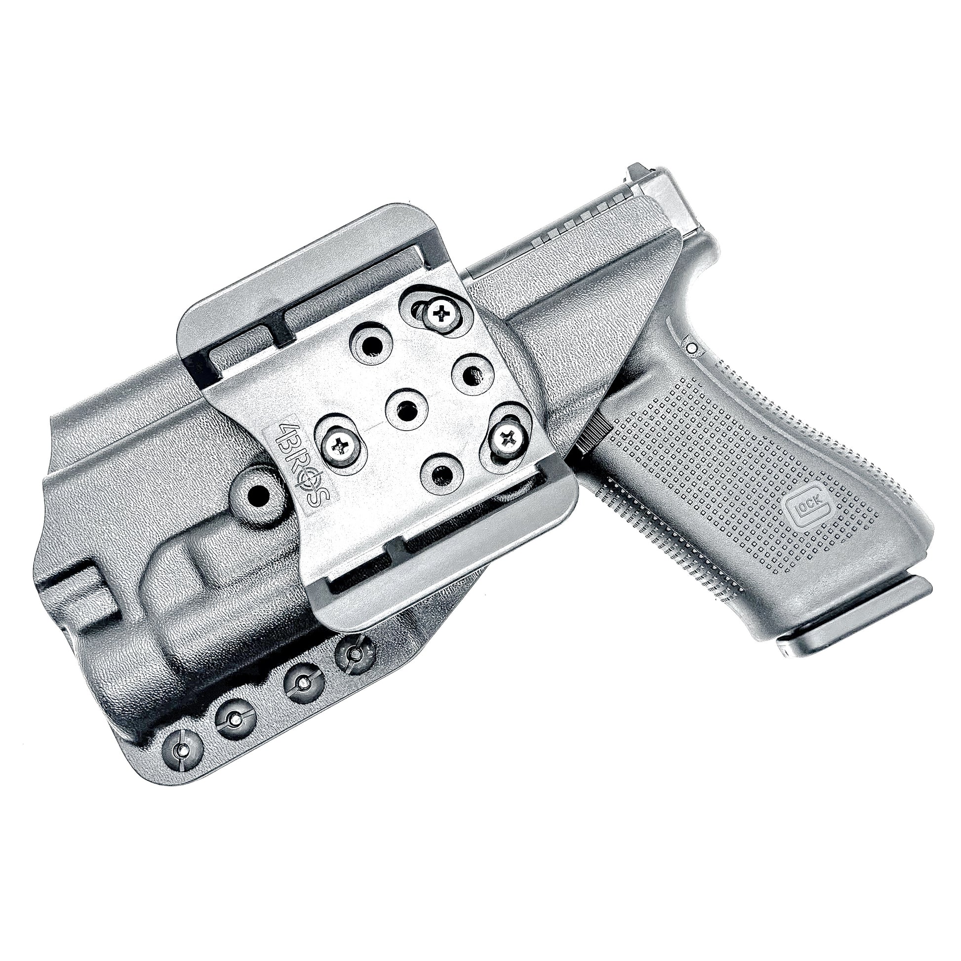 For the best Outside Waistband OWB Holster for the Glock 17 and 47 Gen 5 pistols with the Streamlight TLR-1 HL, shop Four Brothers 4BROS Holsters.