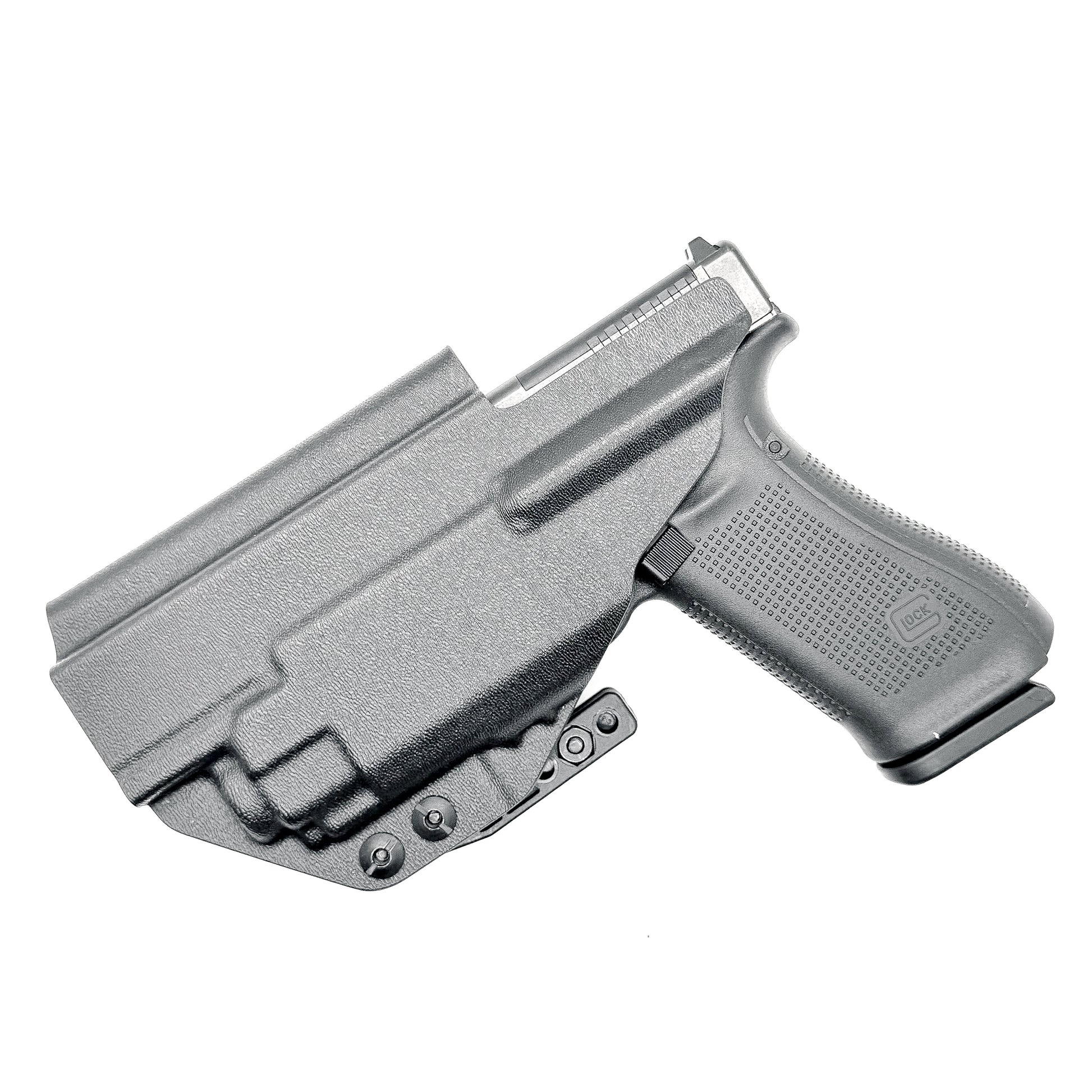 For the best Inside Waistband Kydex Holster for the Glock 17 and 47 & Streamlight TLR-8 A, shop Four Brothers Holsters. 4BROS IWB Holsters are made in the USA!